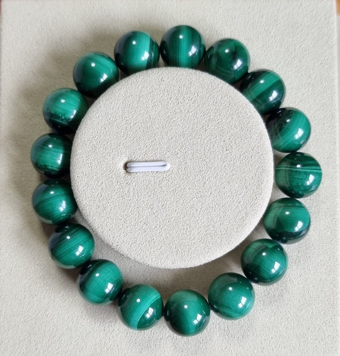 Malachite (Premium Grade) w Certification 12.3mm 孔雀石 - Bleus Vault.C 