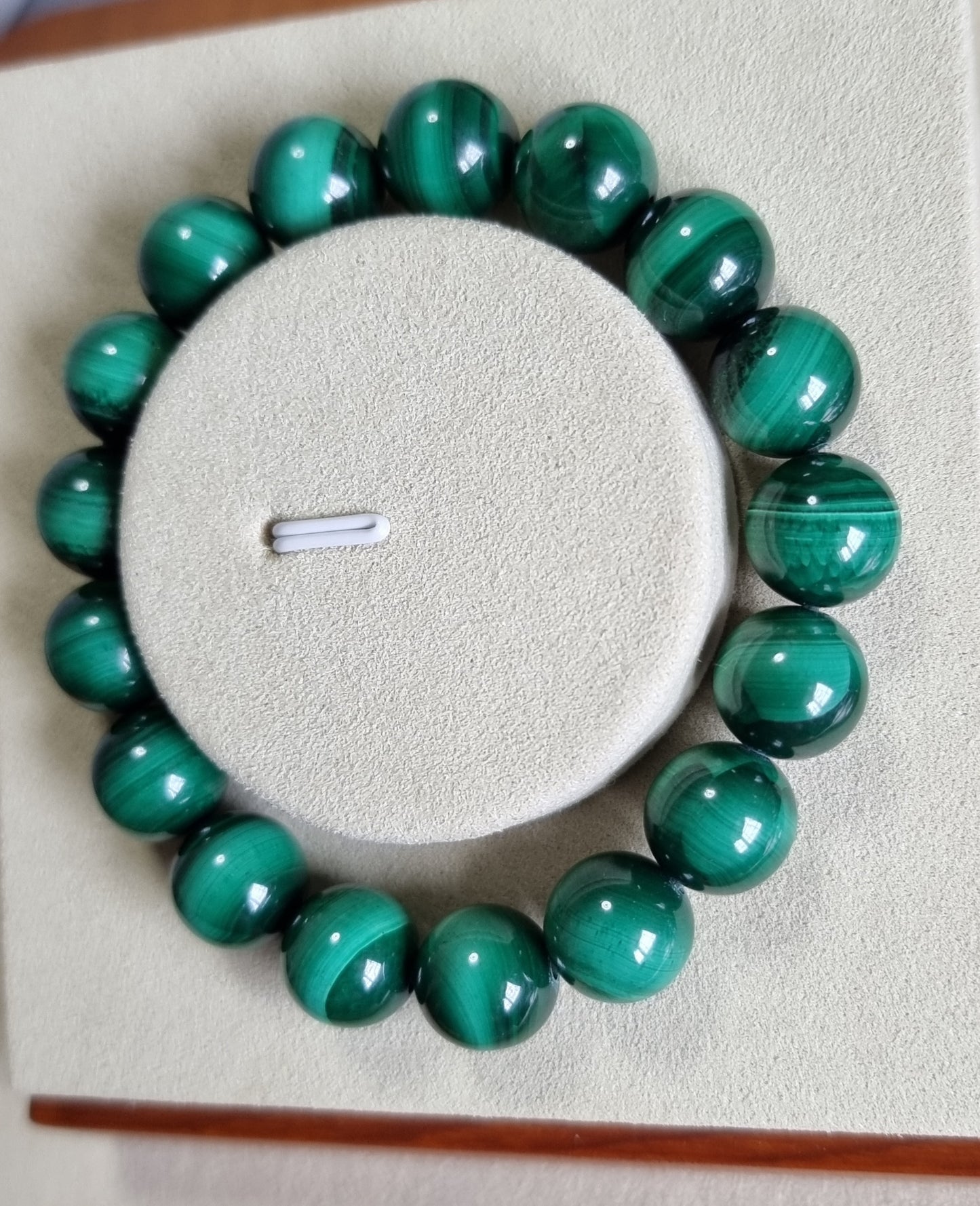 Malachite (Premium Grade) w Certification 12.3mm 孔雀石 - Bleus Vault.C 