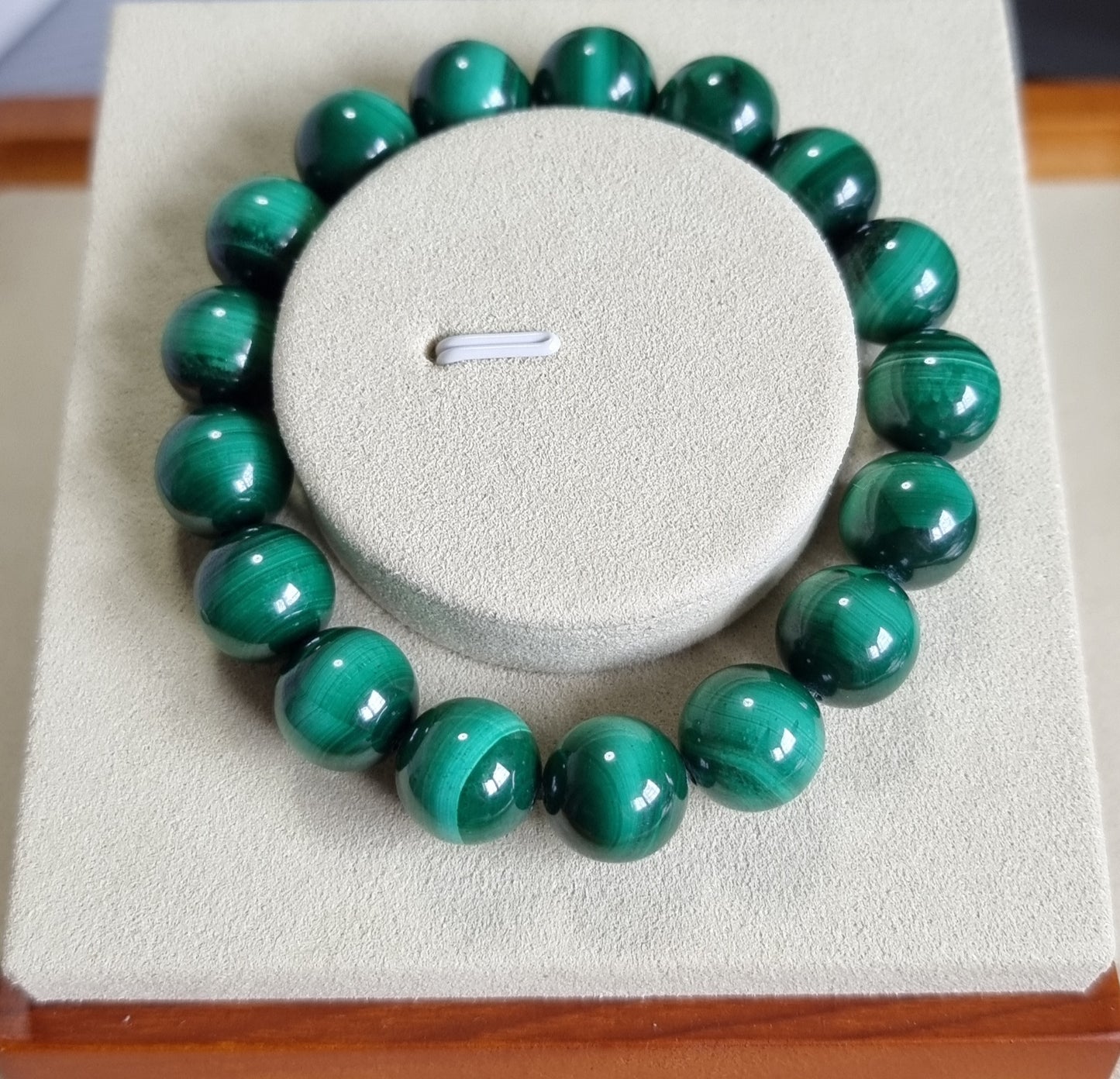 Malachite (Premium Grade) w Certification 12.3mm 孔雀石 - Bleus Vault.C 