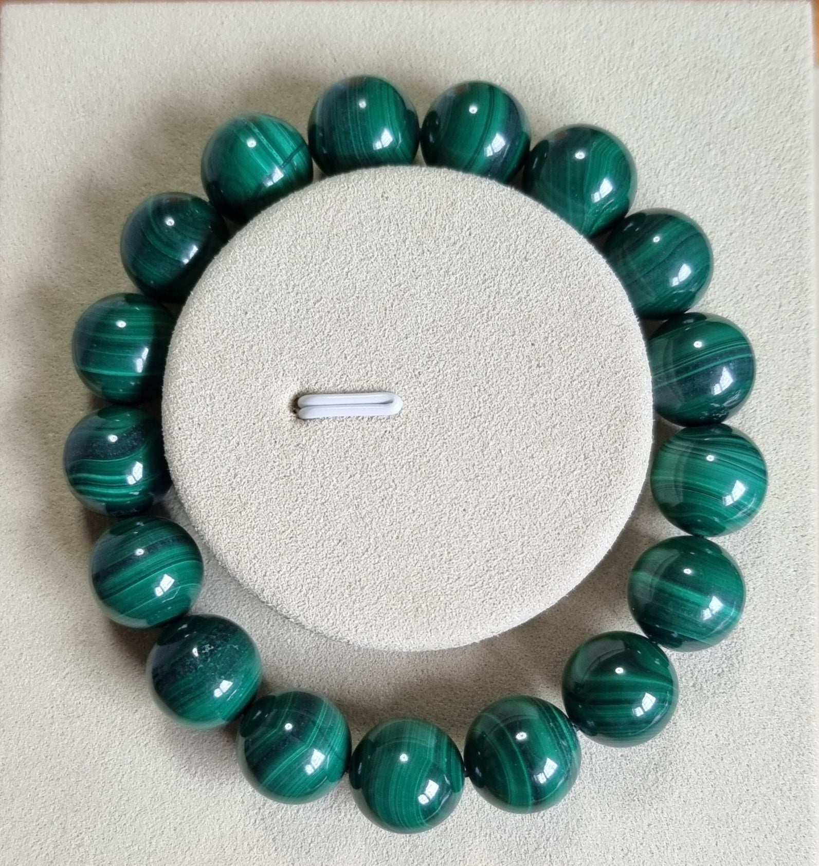 Malachite (Premium Grade) w Certification 12.5mm 孔雀石 - Bleus Vault.C 