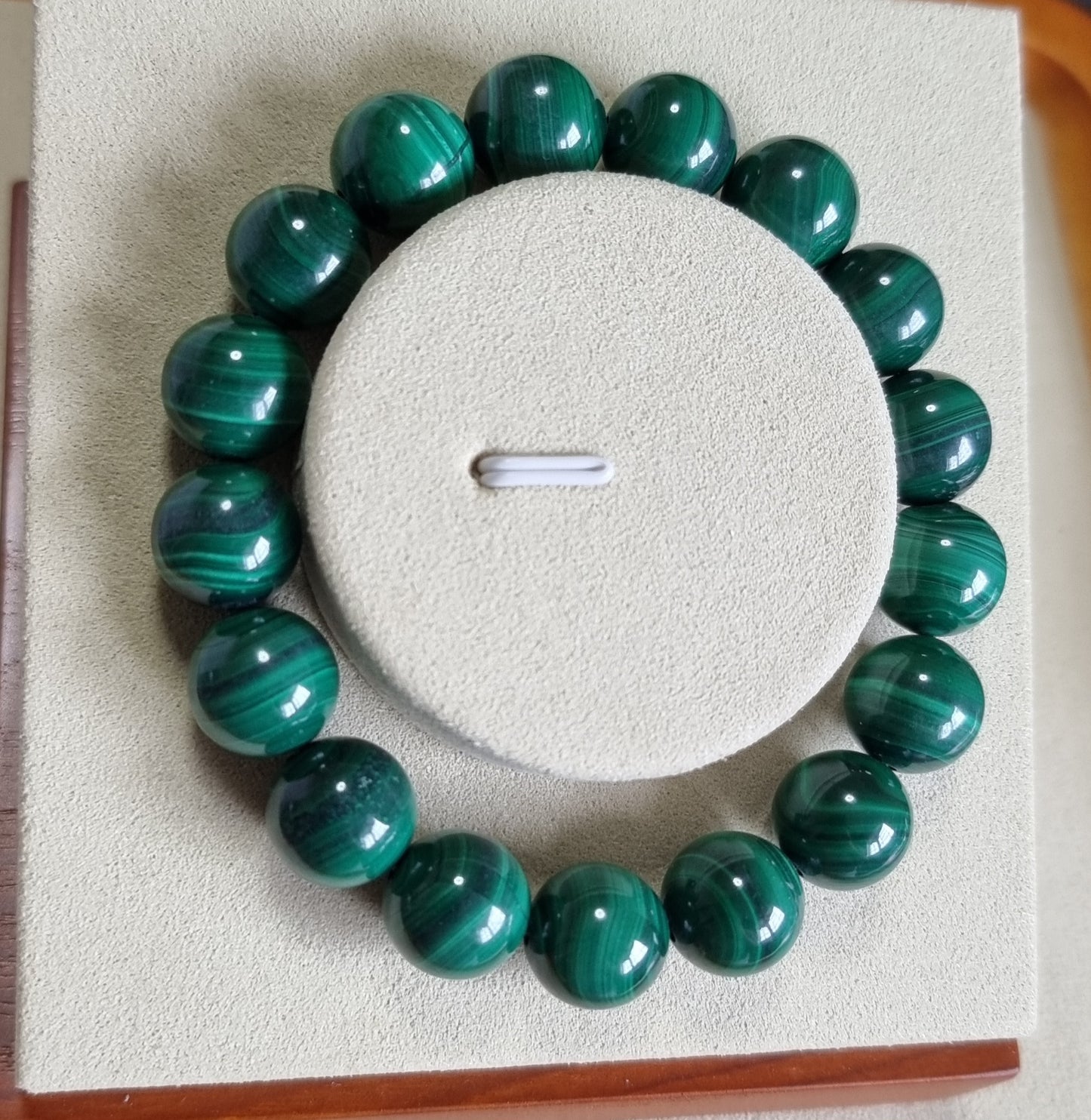 Malachite (Premium Grade) w Certification 12.5mm 孔雀石 - Bleus Vault.C 