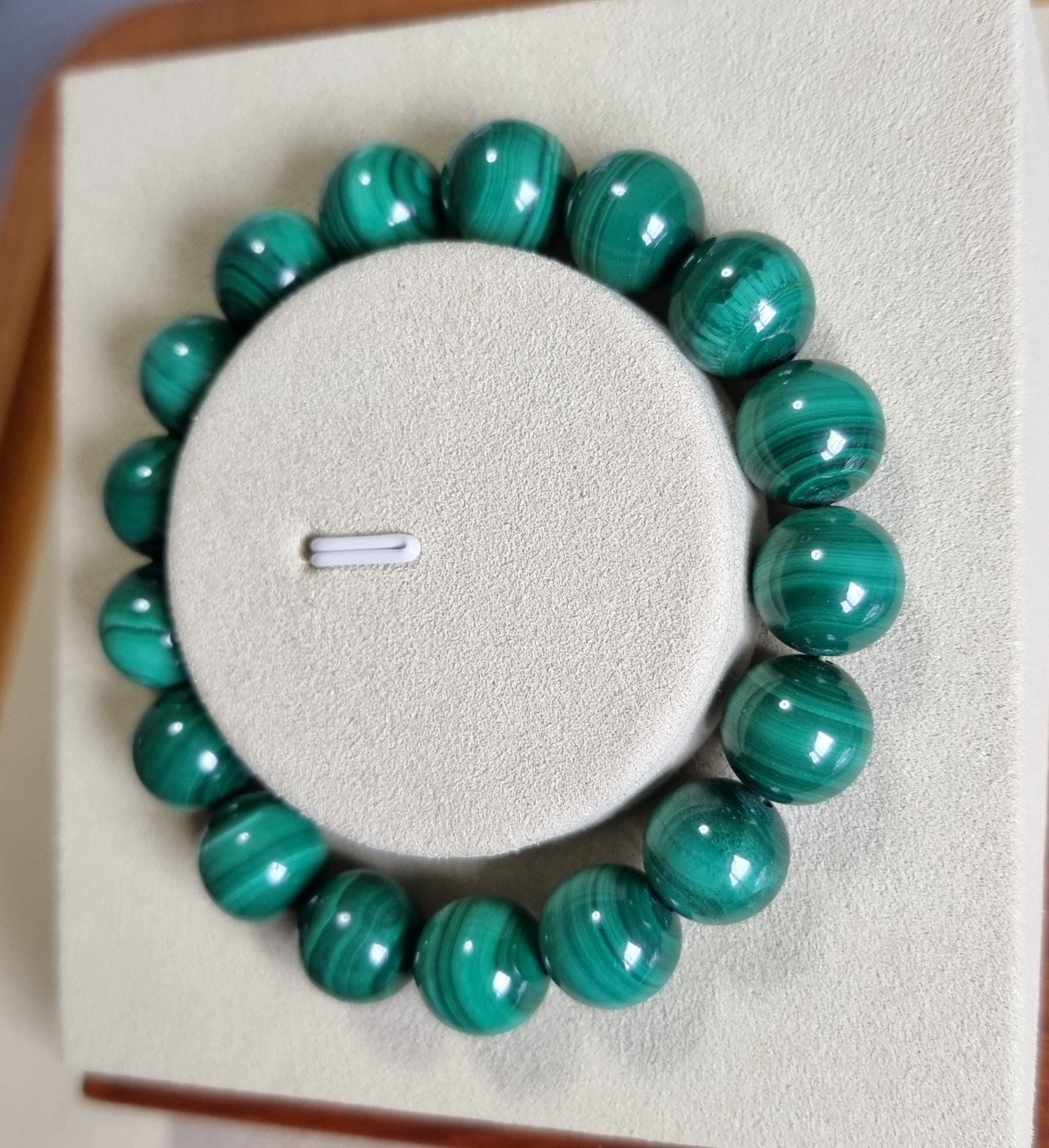 Malachite (Premium Grade) w Certification 12.1mm 孔雀石 - Bleus Vault.C 