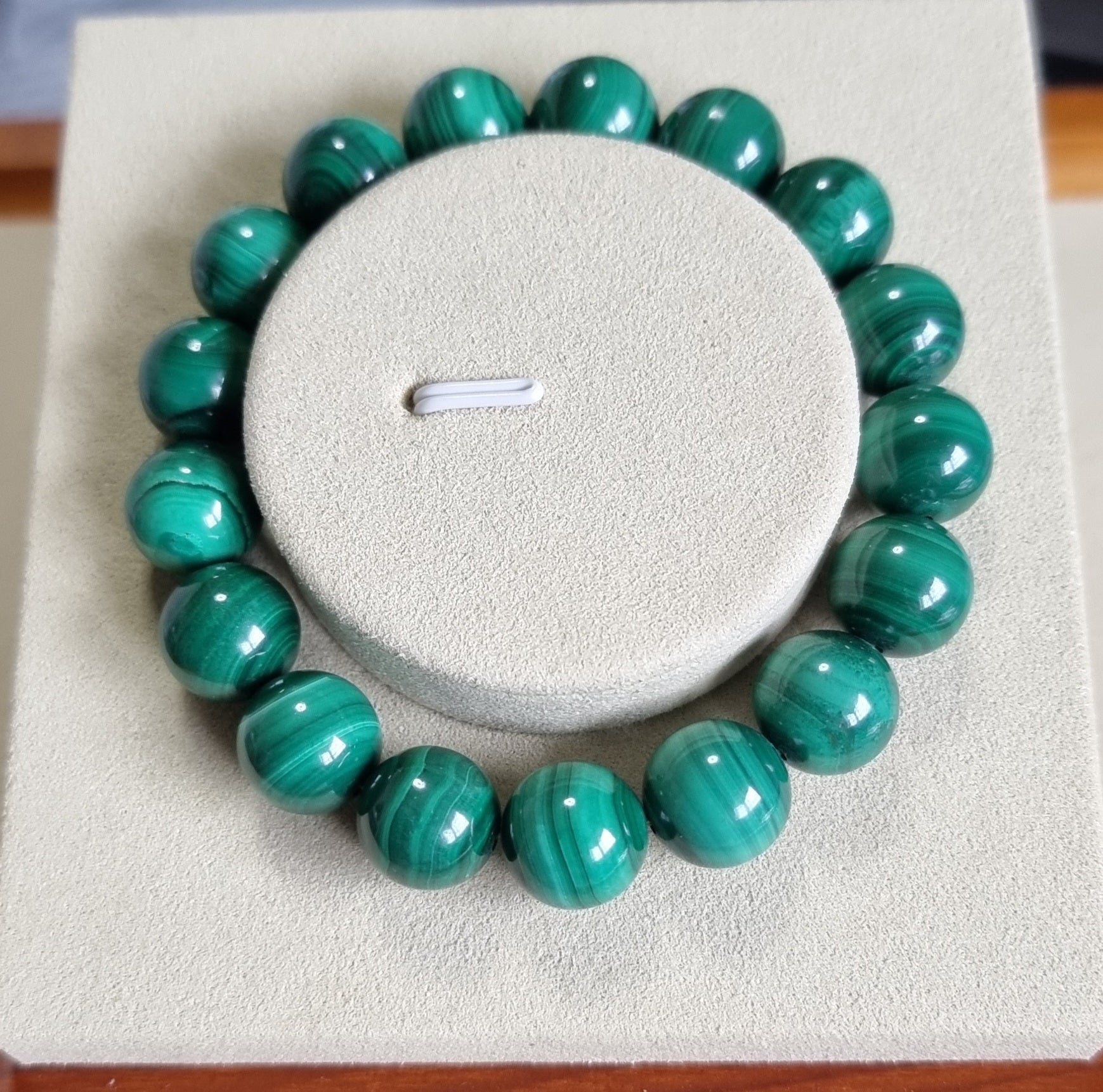 Malachite (Premium Grade) w Certification 12.1mm 孔雀石 - Bleus Vault.C 