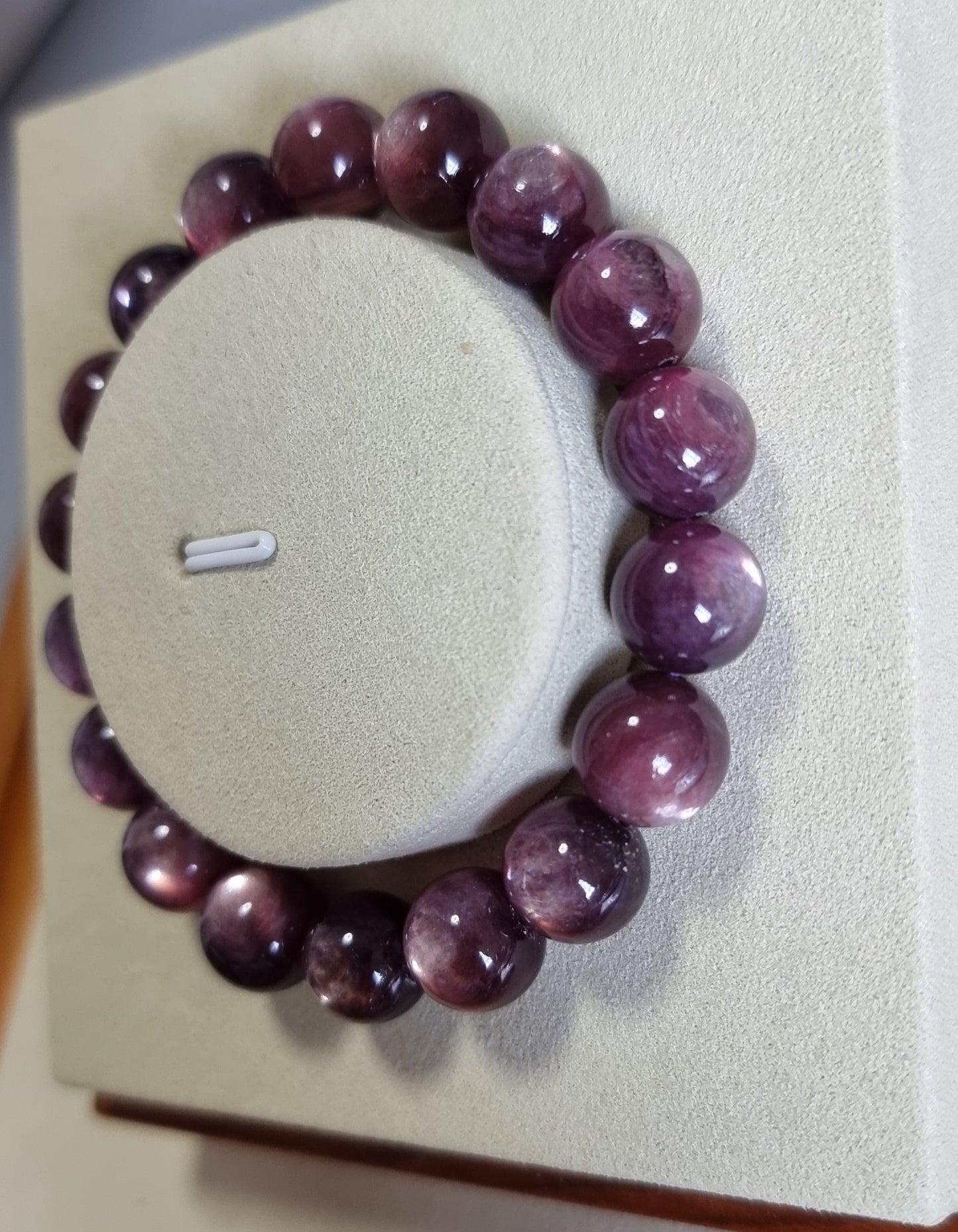 Lepidolite Purple Red (Premium Grade)11.5mm 紫锂云母 - Bleus Vault.C 