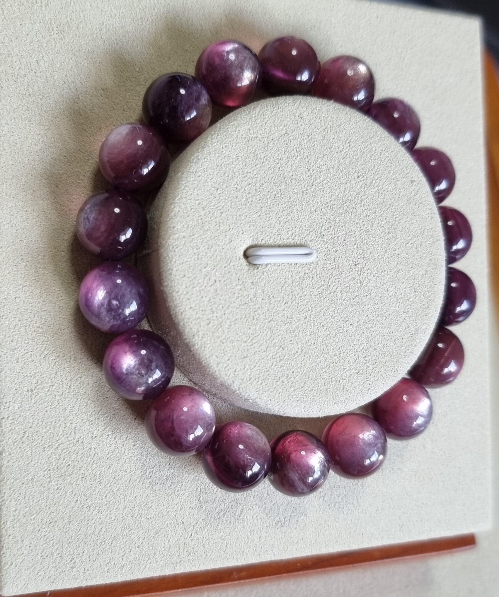 Lepidolite Purple Red (Premium Grade)11.5mm 紫锂云母 - Bleus Vault.C 