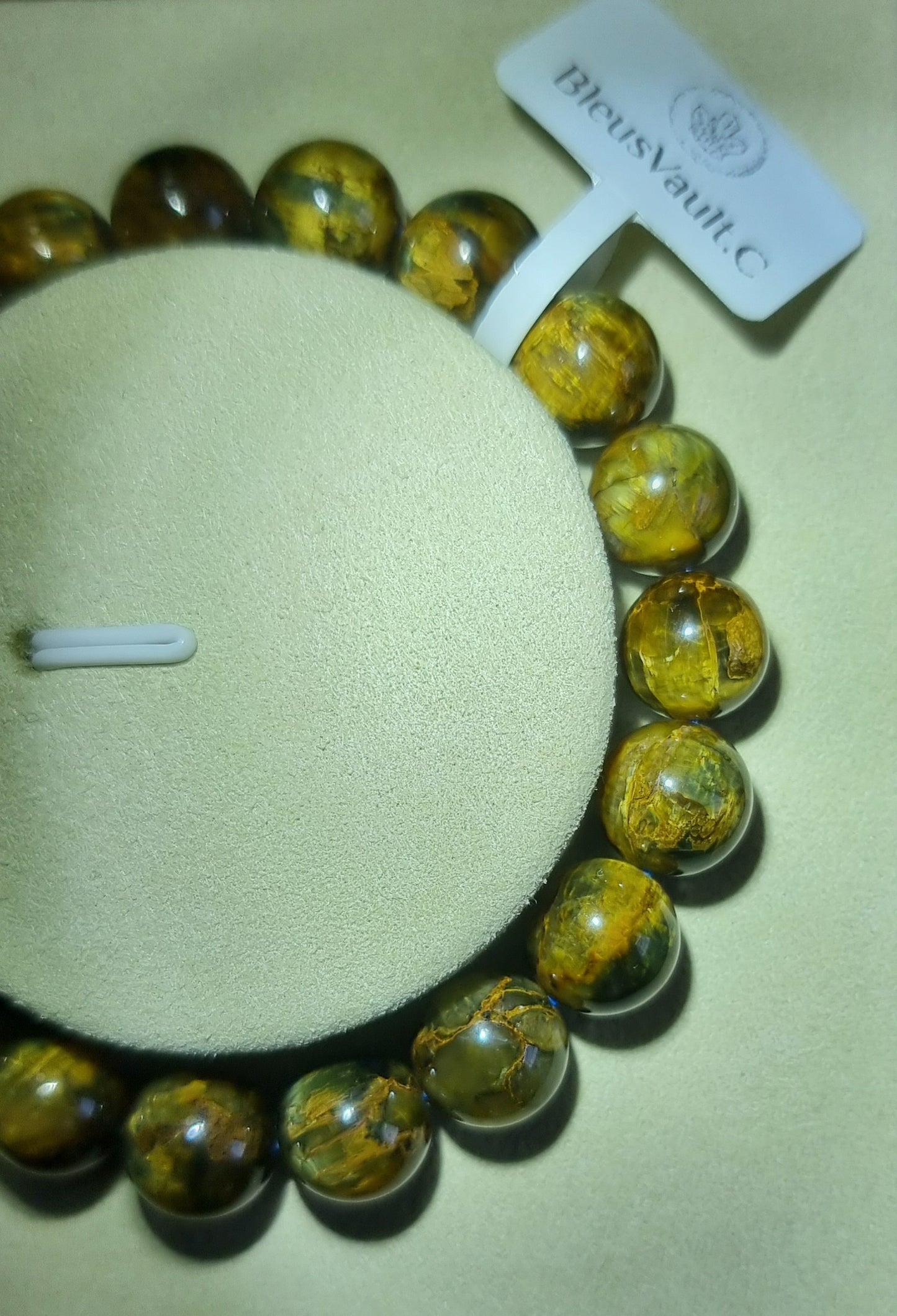 Yellow Pietersite Cat Eye 10.3mm 彼得石 - Bleus Vault.C 