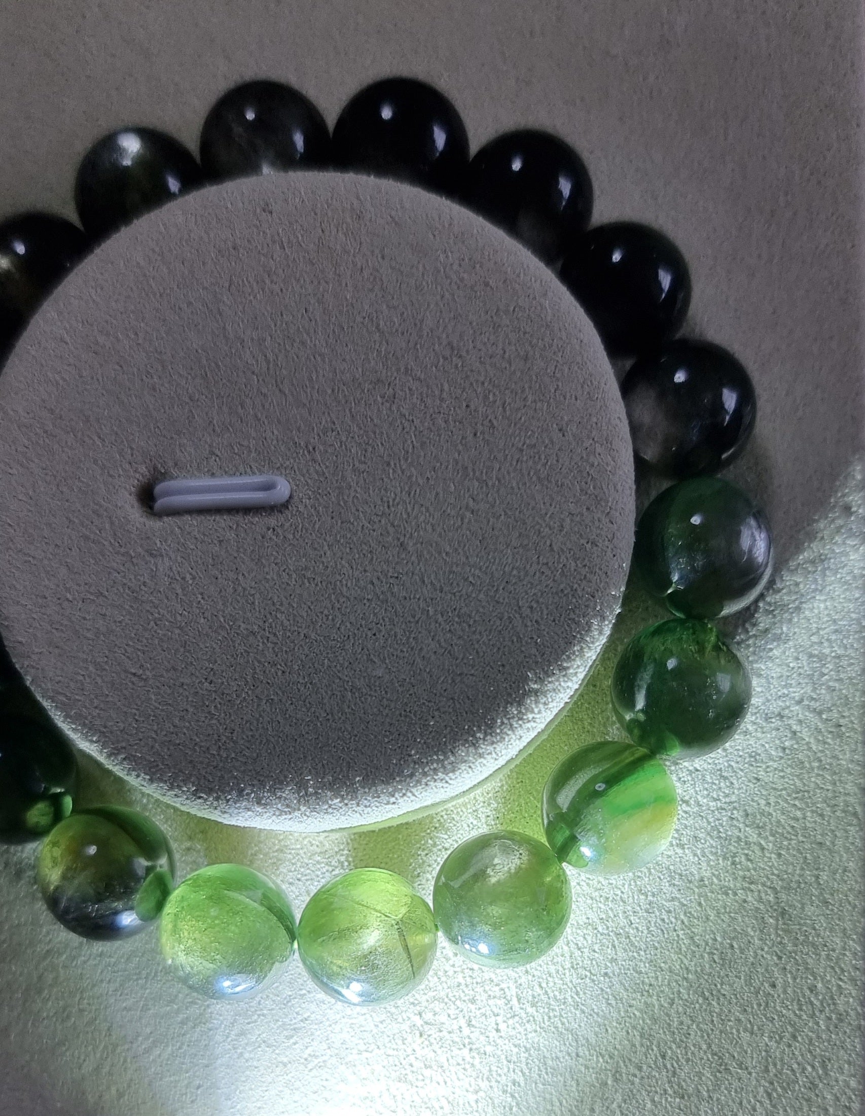 Devil Green Lepidolite (Top Premium Grade) 11.1mm 祖母绿 - Bleus Vault.C 