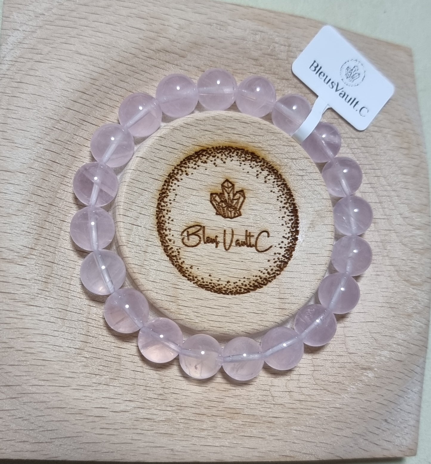 Rose Quartz 10mm - 12mm 粉晶 - Bleus Vault.C 