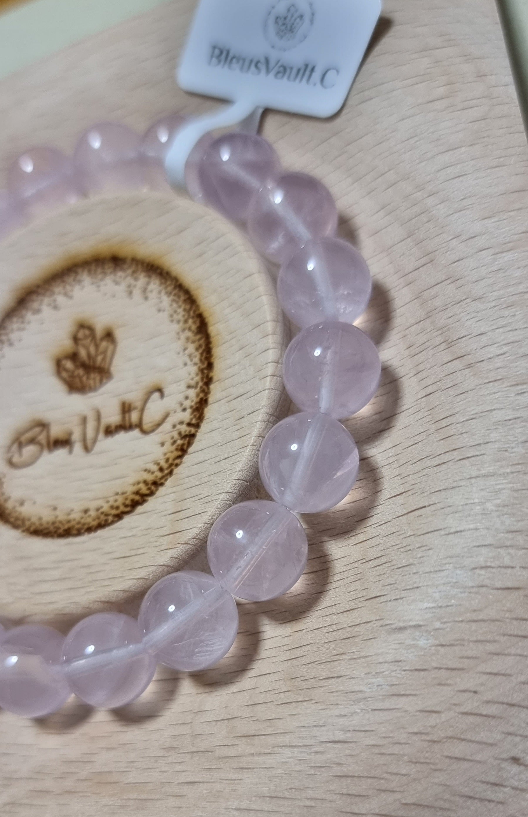 Rose Quartz 10mm - 12mm 粉晶 - Bleus Vault.C 