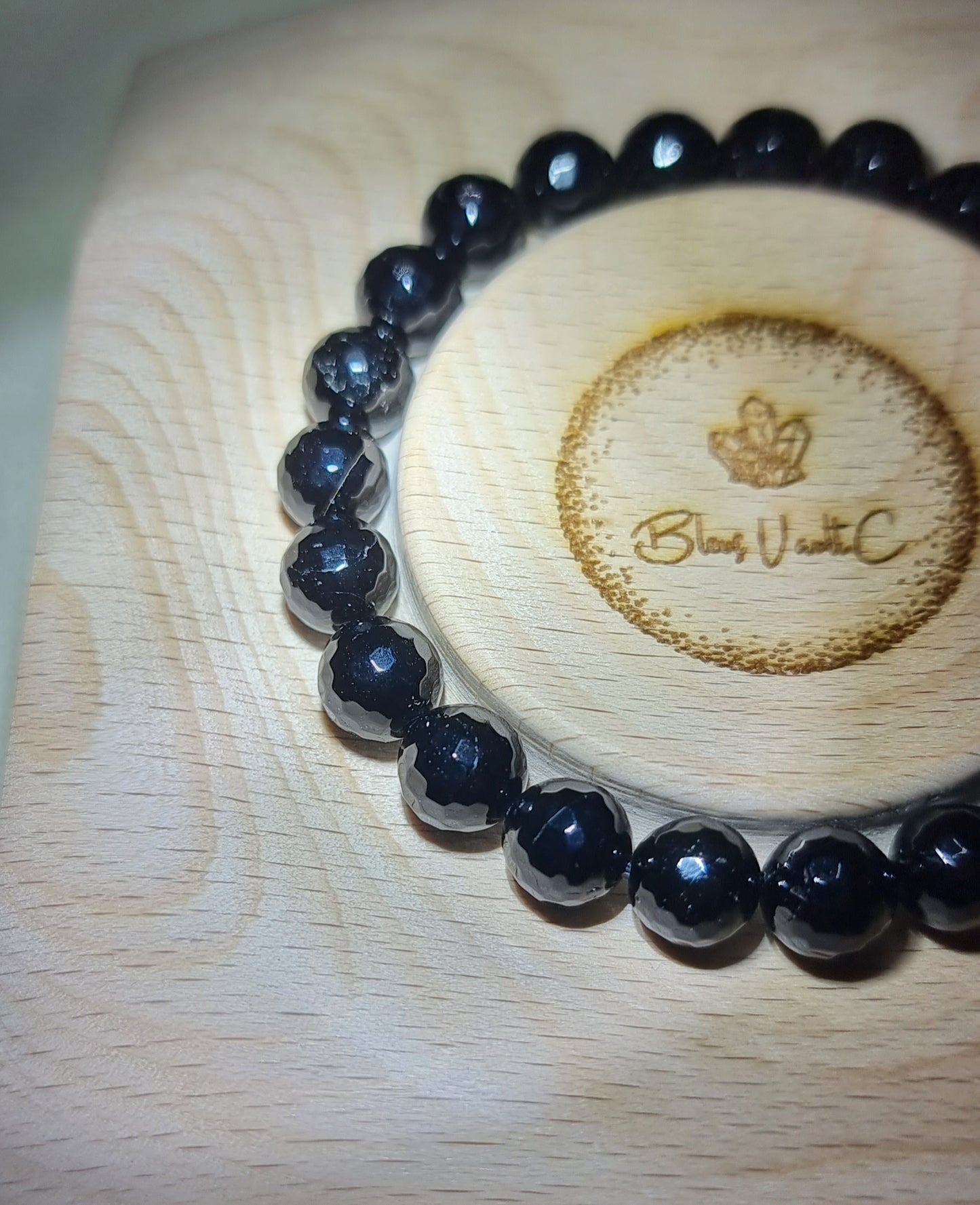 Black Tourmaline Faceted Round 8.5mm 黑碧玺 - Bleus Vault.C 