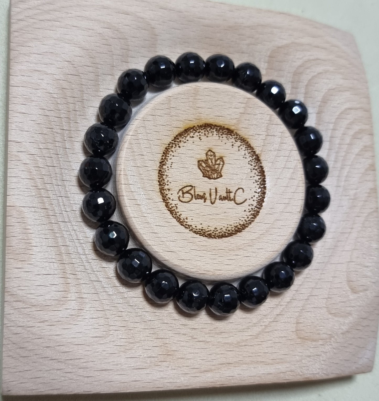 Black Tourmaline Faceted Round 8.5mm 黑碧玺 - Bleus Vault.C 