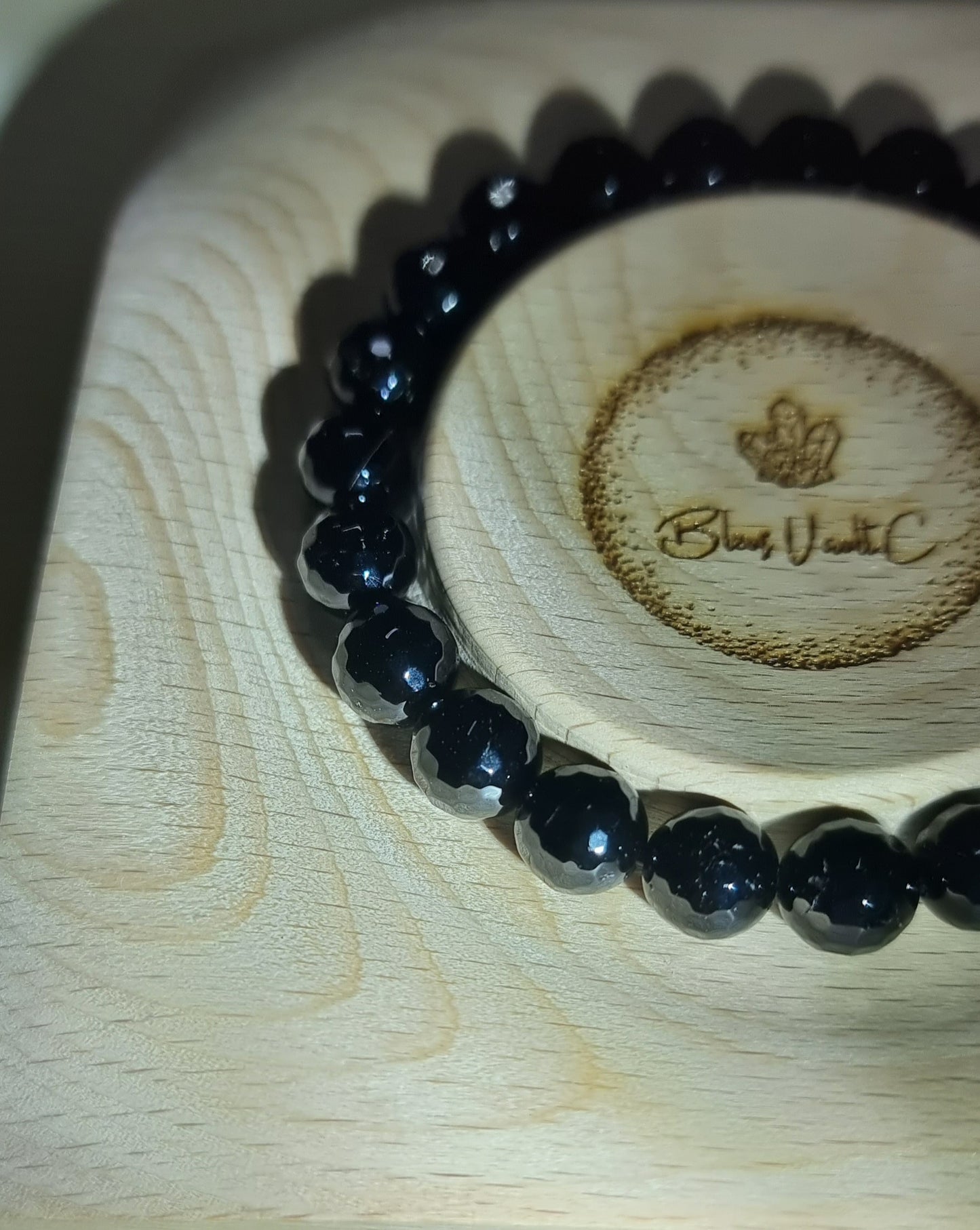 Black Tourmaline Faceted Round 8.5mm 黑碧玺 - Bleus Vault.C 