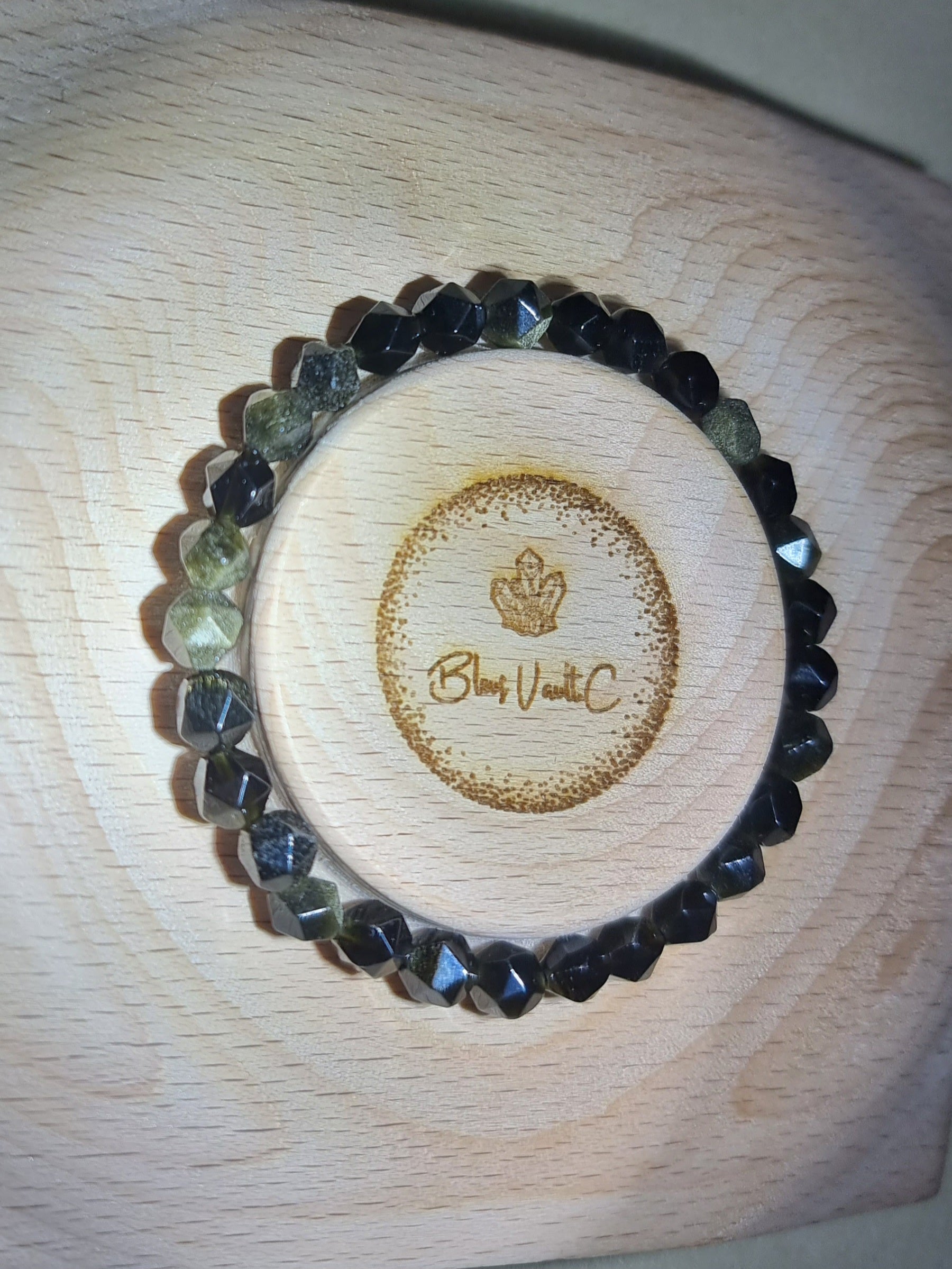 Gold Sheen Obsidian Faceted 6mm 金曜石 - Bleus Vault.C 