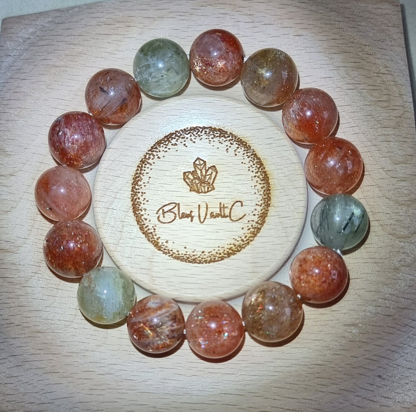 Arusha Sunstone 13mm to 15mm (High Grade) with Certification 阿鲁沙 - Bleus Vault.C 