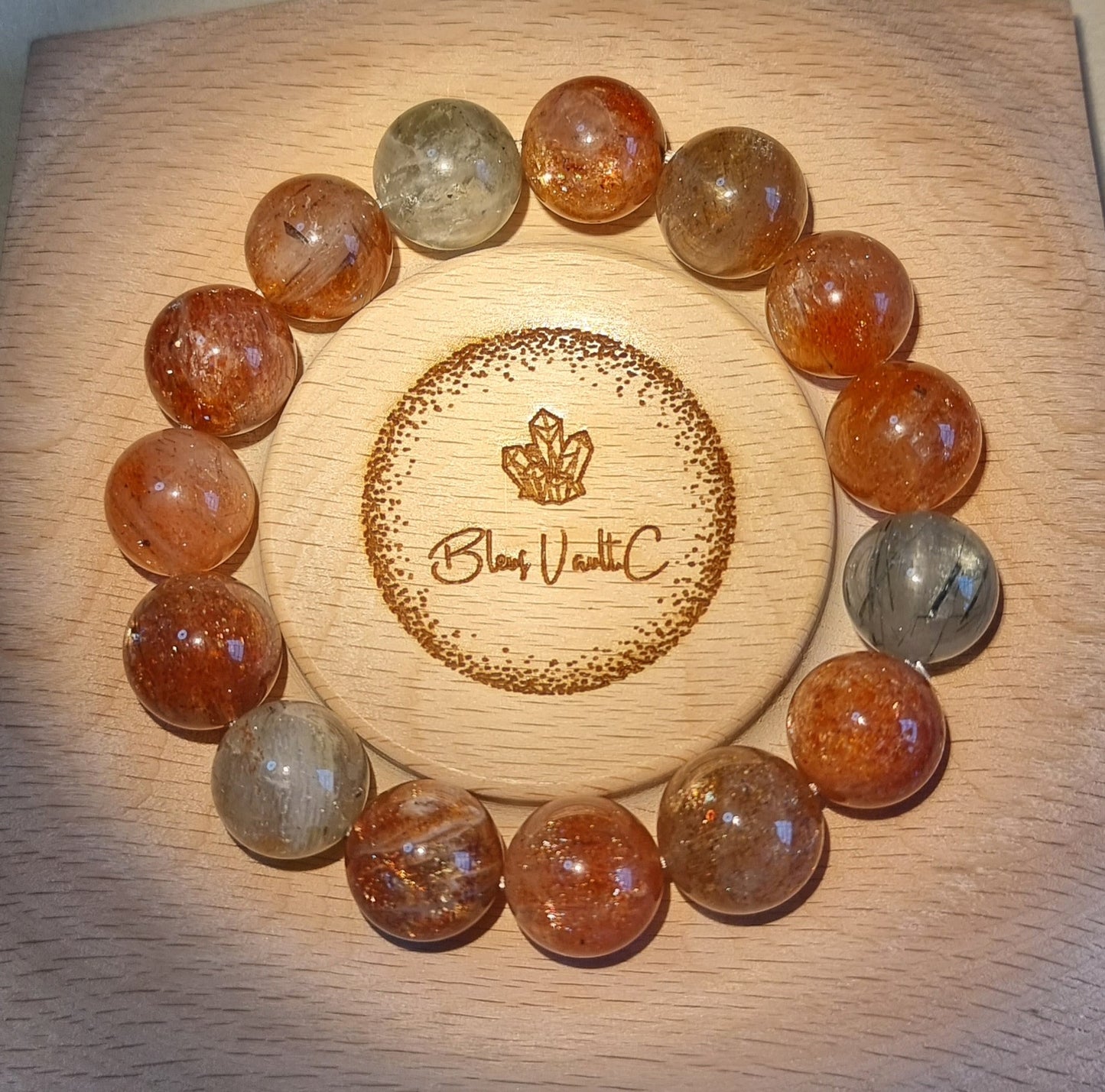 Arusha Sunstone 13mm to 15mm (High Grade) with Certification 阿鲁沙 - Bleus Vault.C 