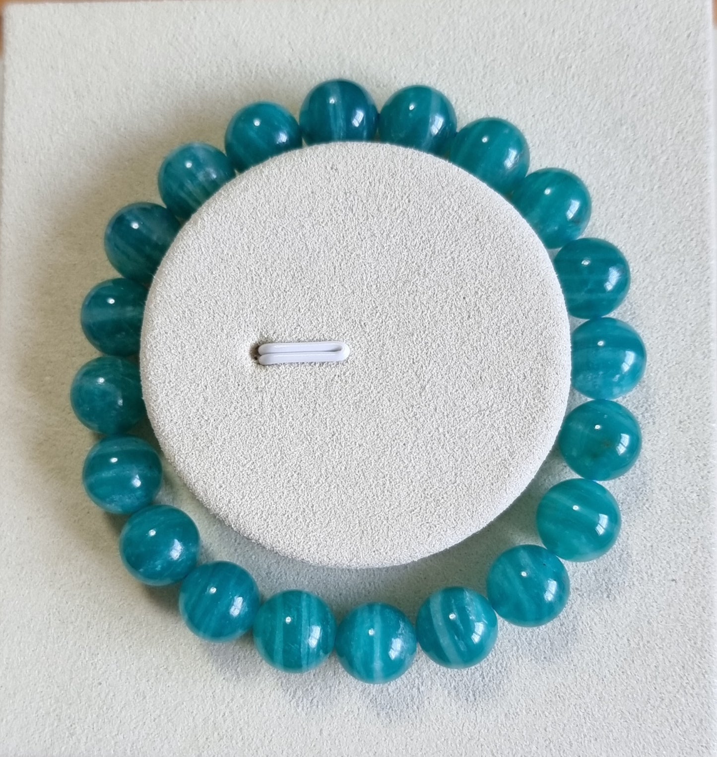 Amazonite (Premium Grade) with Certification 10mm 天河石 - Bleus Vault.C 