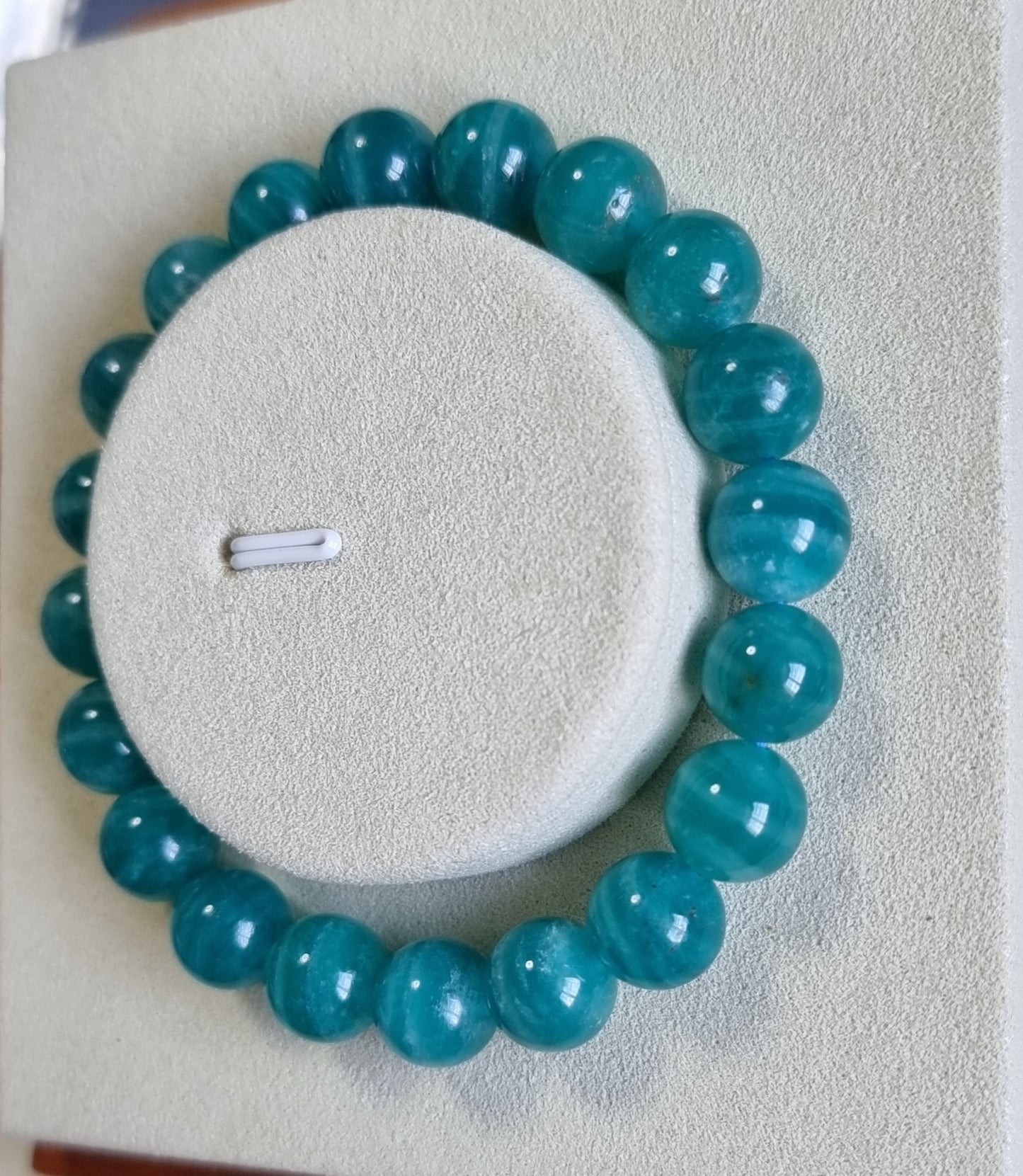 Amazonite (Premium Grade) with Certification 10mm 天河石 - Bleus Vault.C 