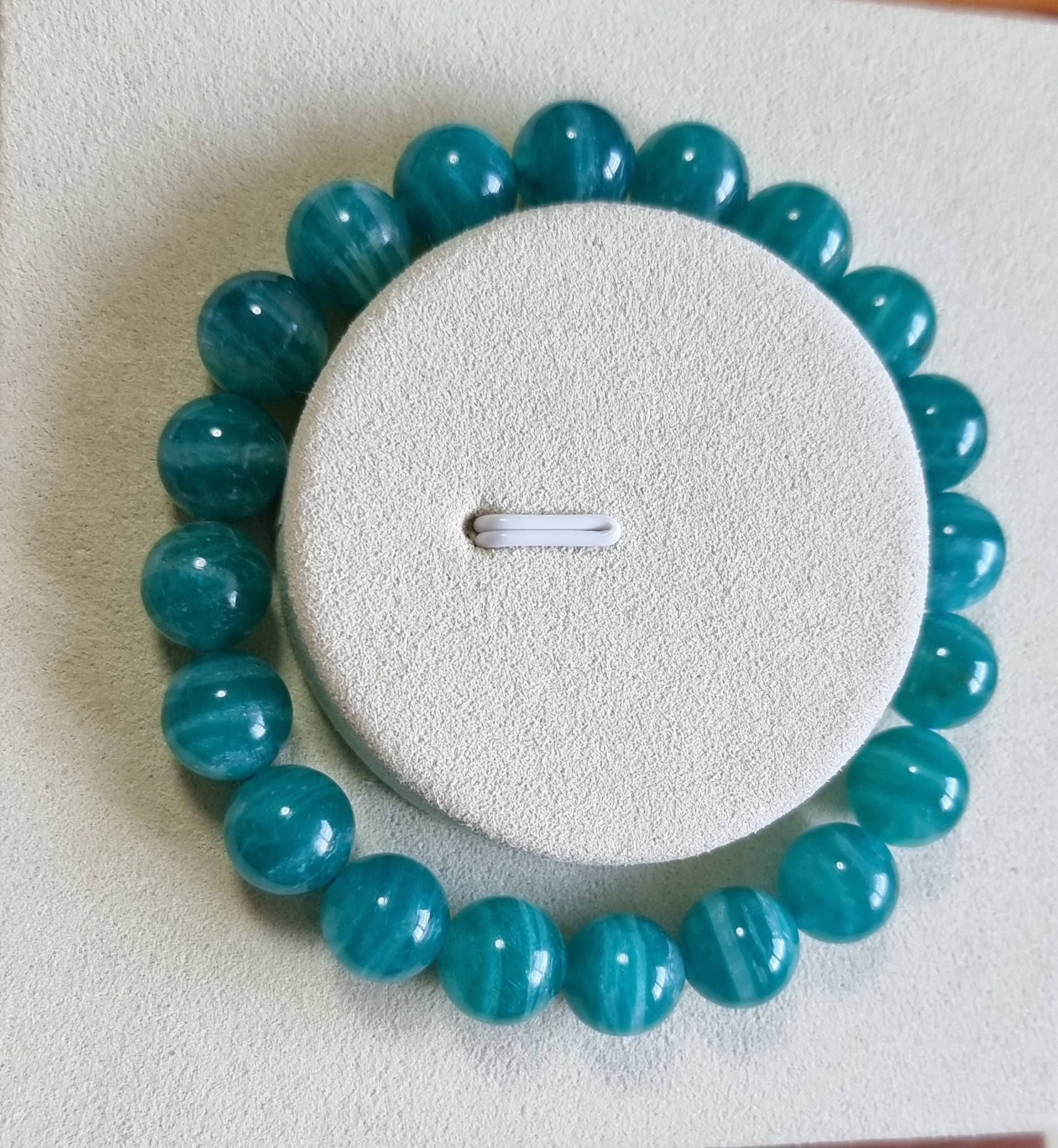 Amazonite (Premium Grade) with Certification 10mm 天河石 - Bleus Vault.C 