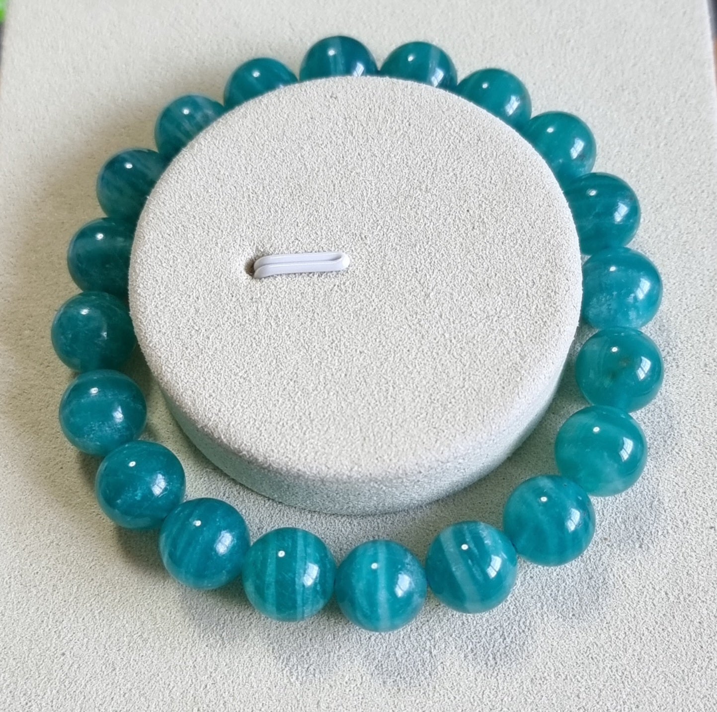 Amazonite (Premium Grade) with Certification 10mm 天河石 - Bleus Vault.C 