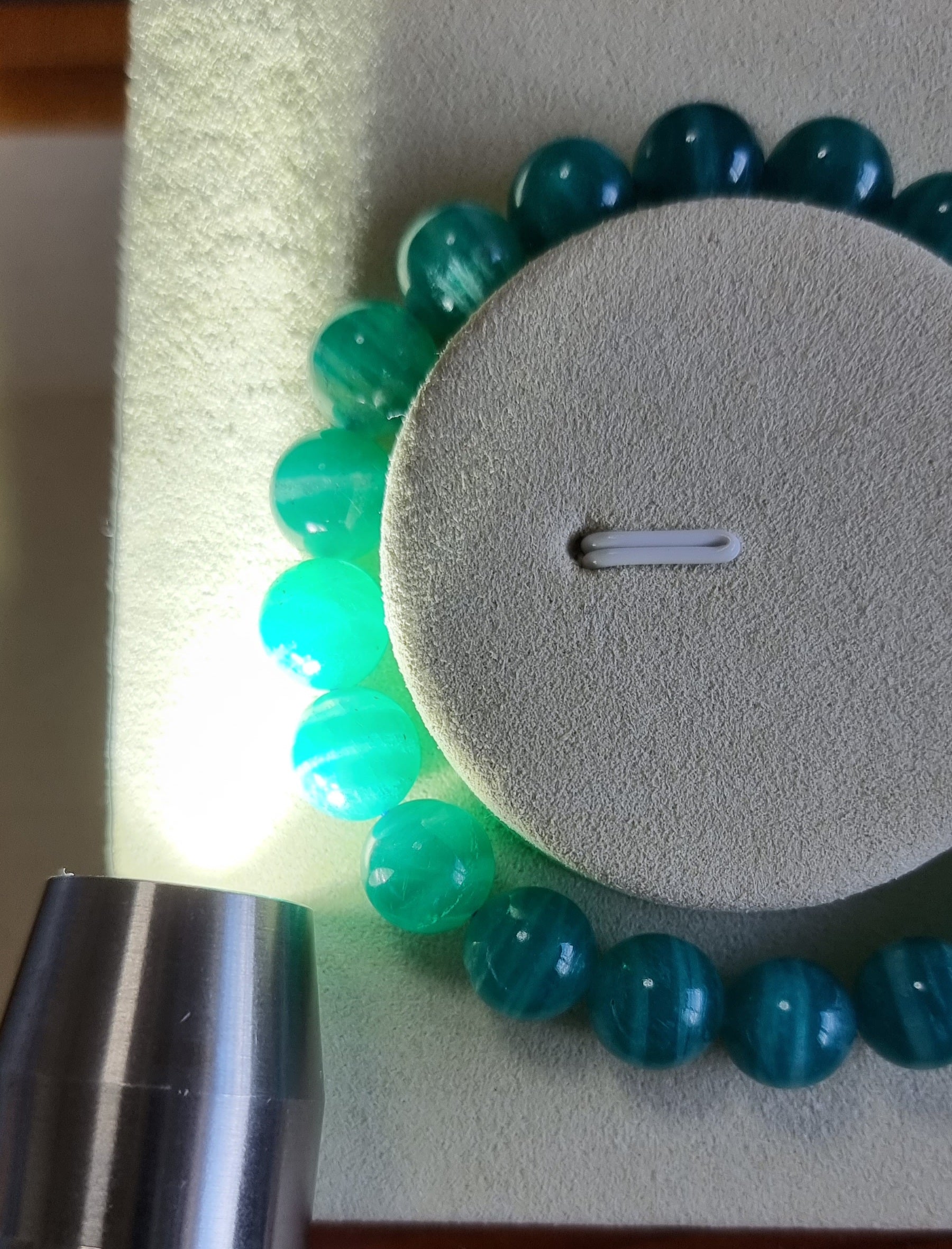 Amazonite (Premium Grade) with Certification 10mm 天河石 - Bleus Vault.C 