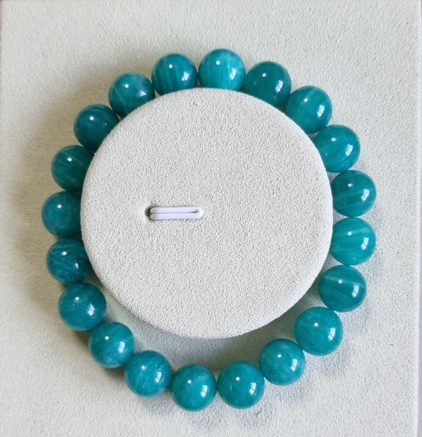 Amazonite (Premium Grade) with Certification 10.1mm 天河石 - Bleus Vault.C 