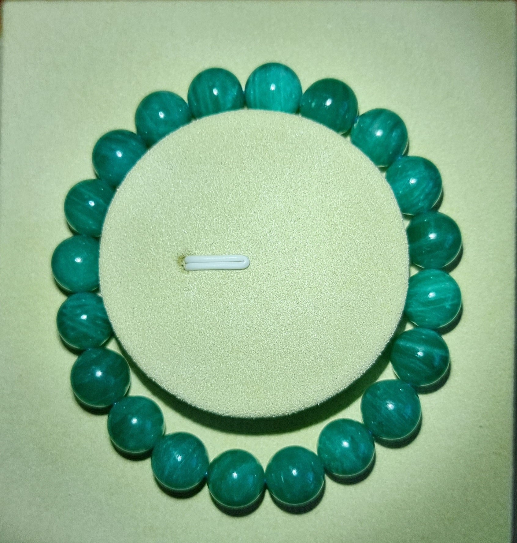 Amazonite (Premium Grade) with Certification 10.1mm 天河石 - Bleus Vault.C 