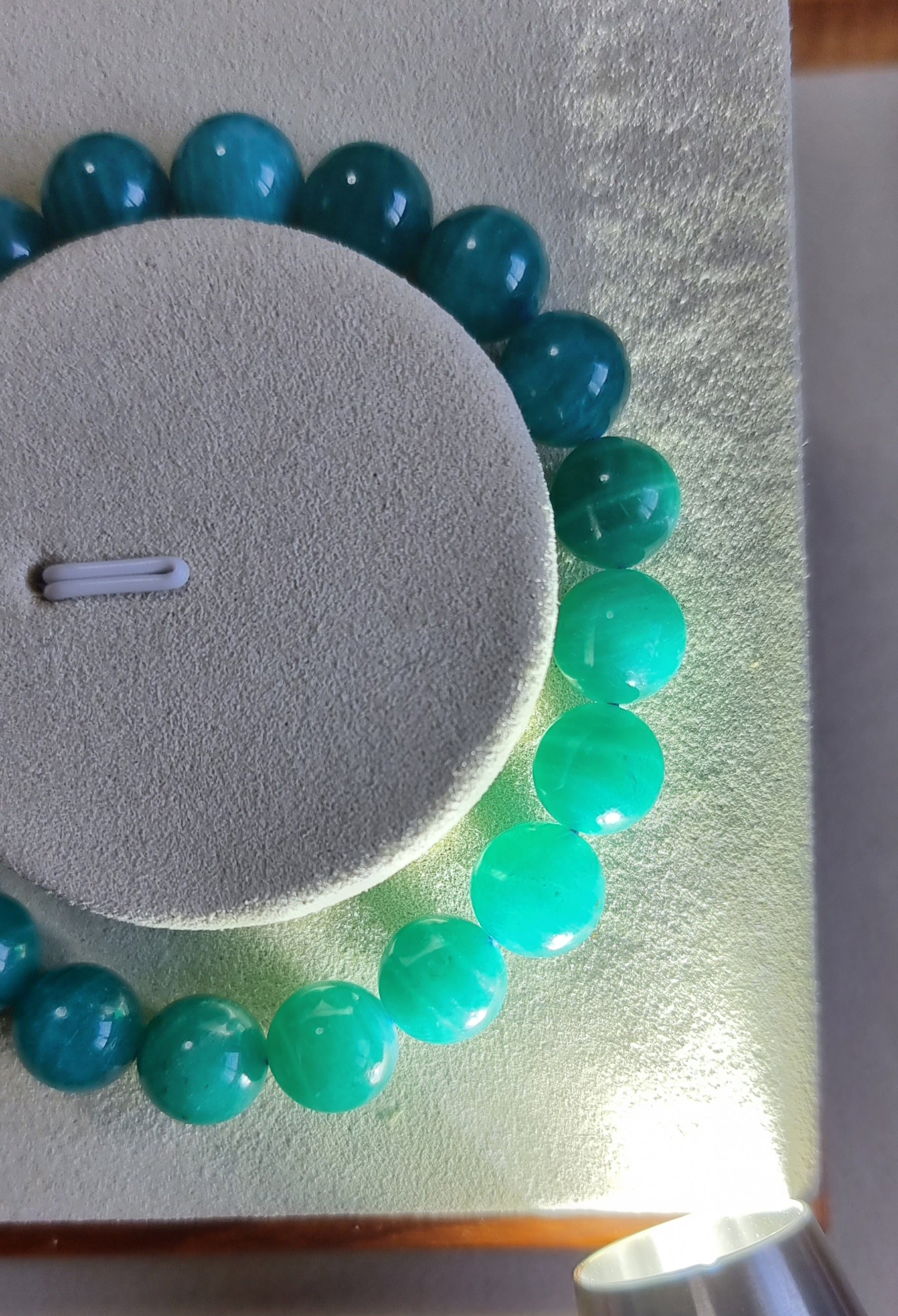 Amazonite (Premium Grade) with Certification 10.1mm 天河石 - Bleus Vault.C 