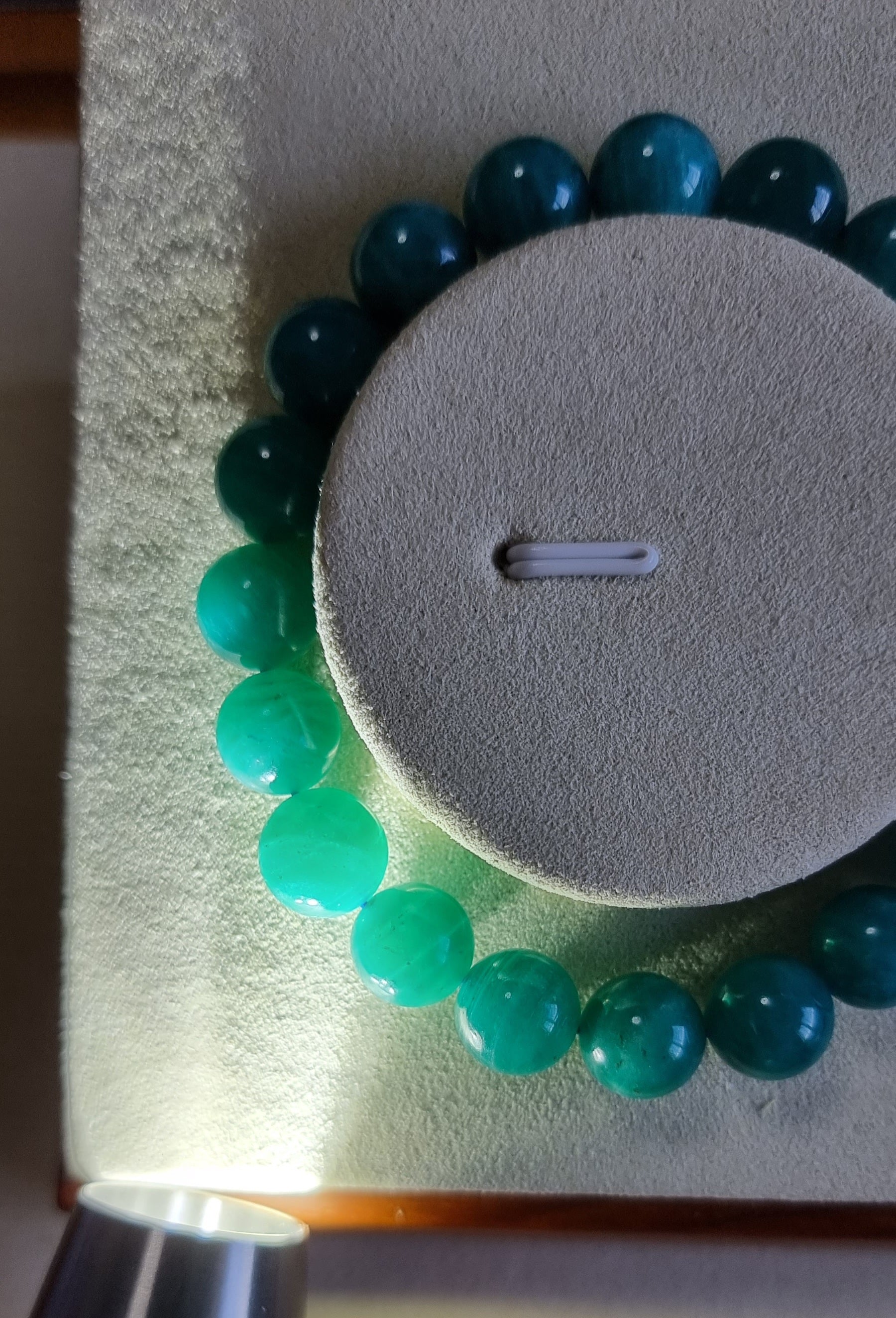 Amazonite (Premium Grade) with Certification 10.1mm 天河石 - Bleus Vault.C 