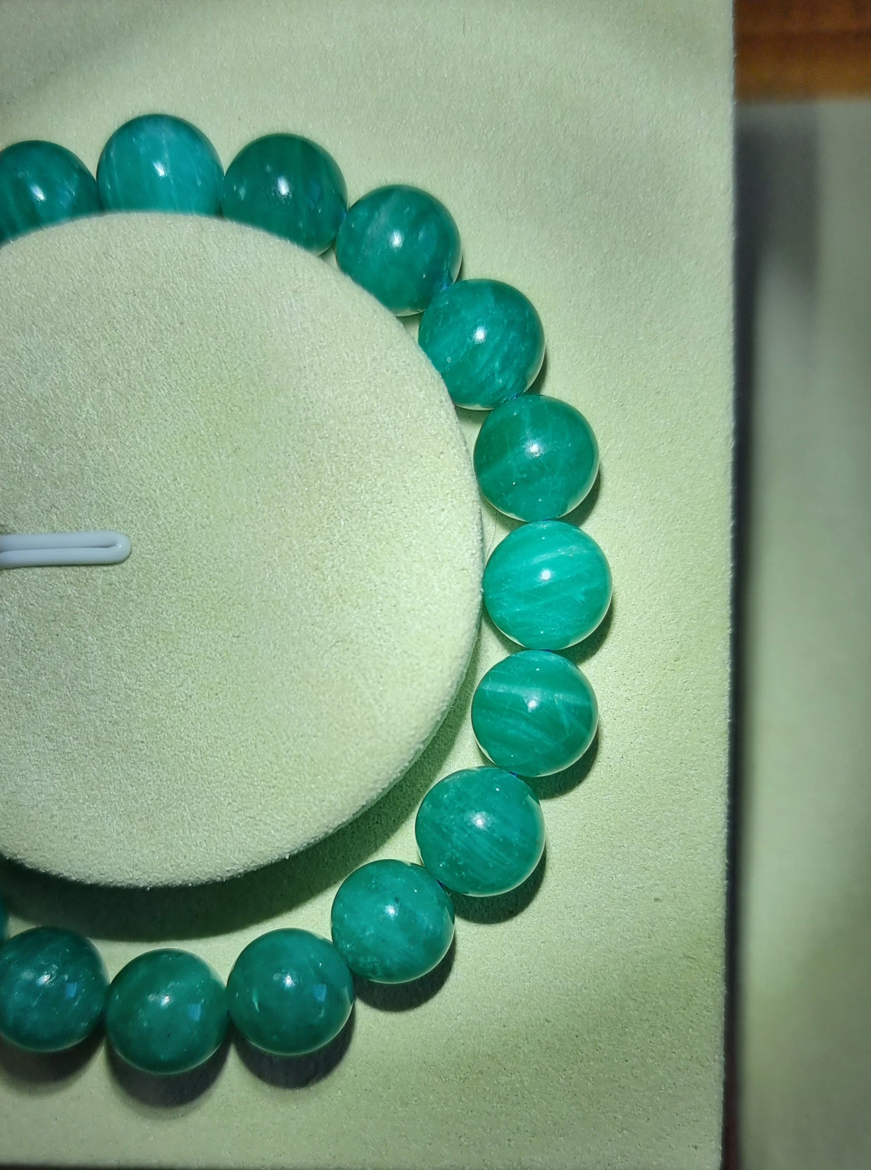 Amazonite (Premium Grade) with Certification 10.1mm 天河石 - Bleus Vault.C 