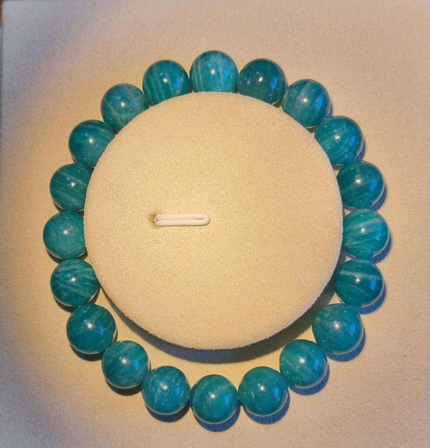 Amazonite (Premium Grade) with Certification 10.1mm 天河石 - Bleus Vault.C 