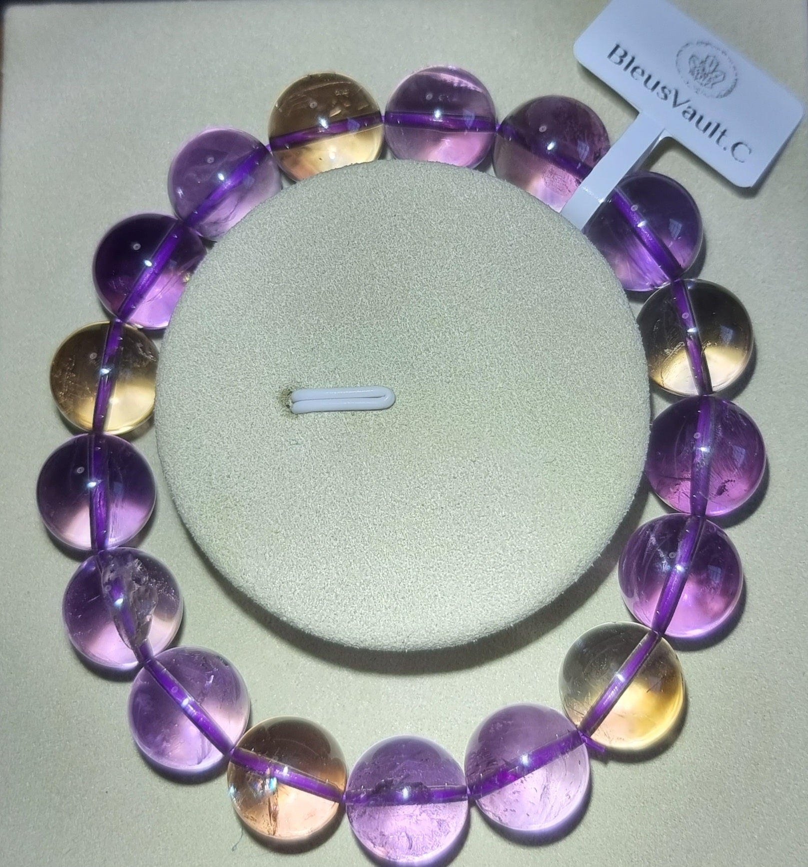 Ametrine (Premium Grade) 13mm 紫黄晶 - Bleus Vault.C 