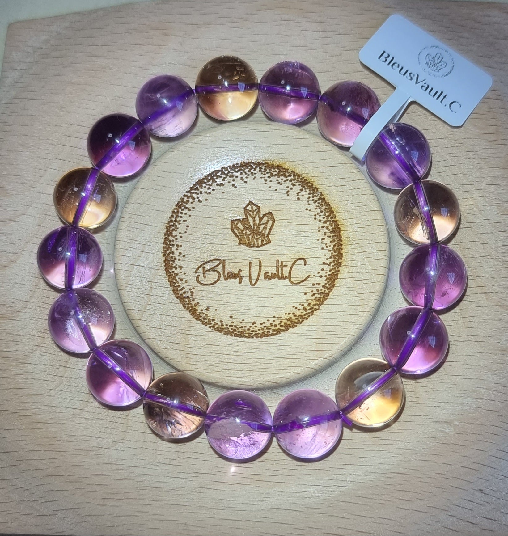 Ametrine (Premium Grade) 13mm 紫黄晶 - Bleus Vault.C 