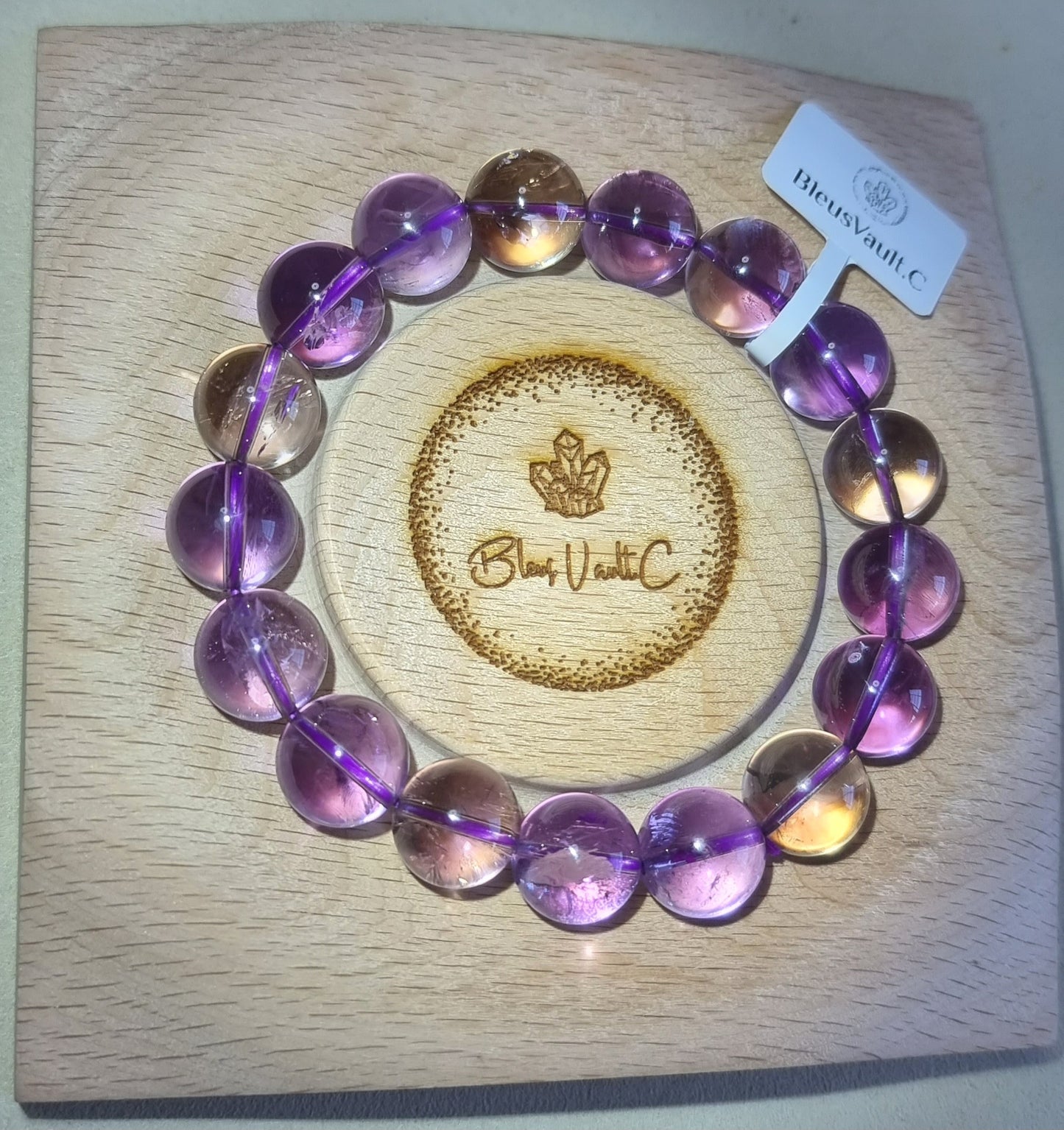 Ametrine (Premium Grade) 13mm 紫黄晶 - Bleus Vault.C 