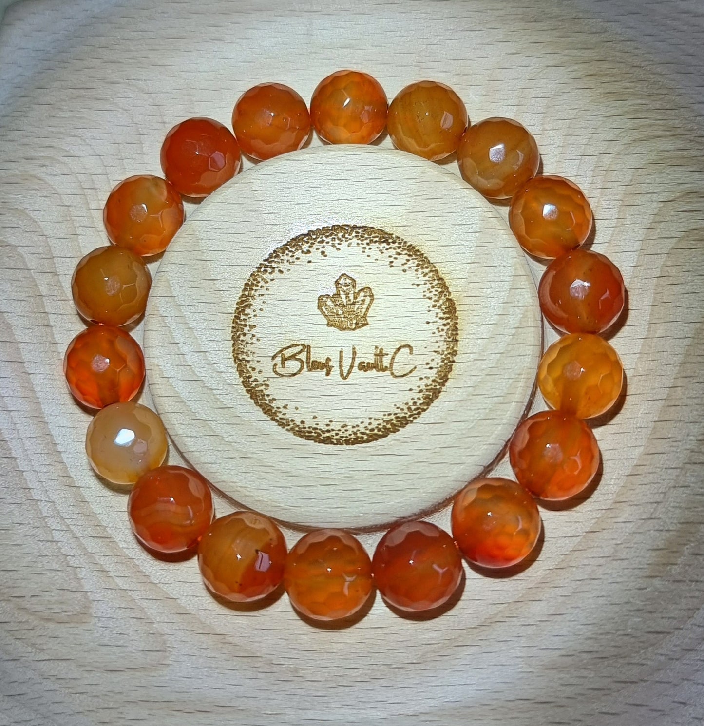 Carnelian Faceted 10mm 红玛瑙 - Bleus Vault.C 