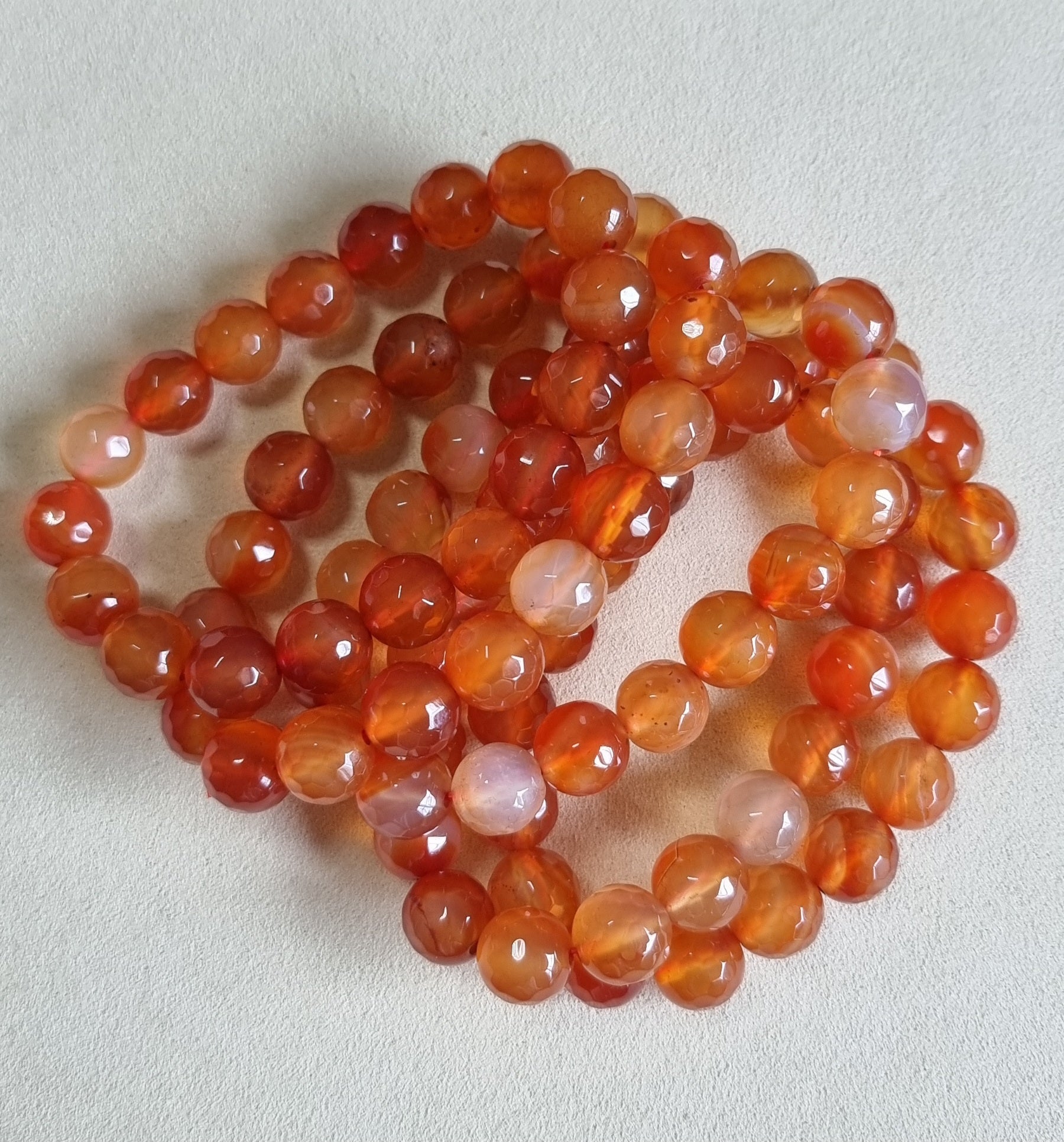 Carnelian Faceted 8mm 红玛瑙 - Bleus Vault.C 