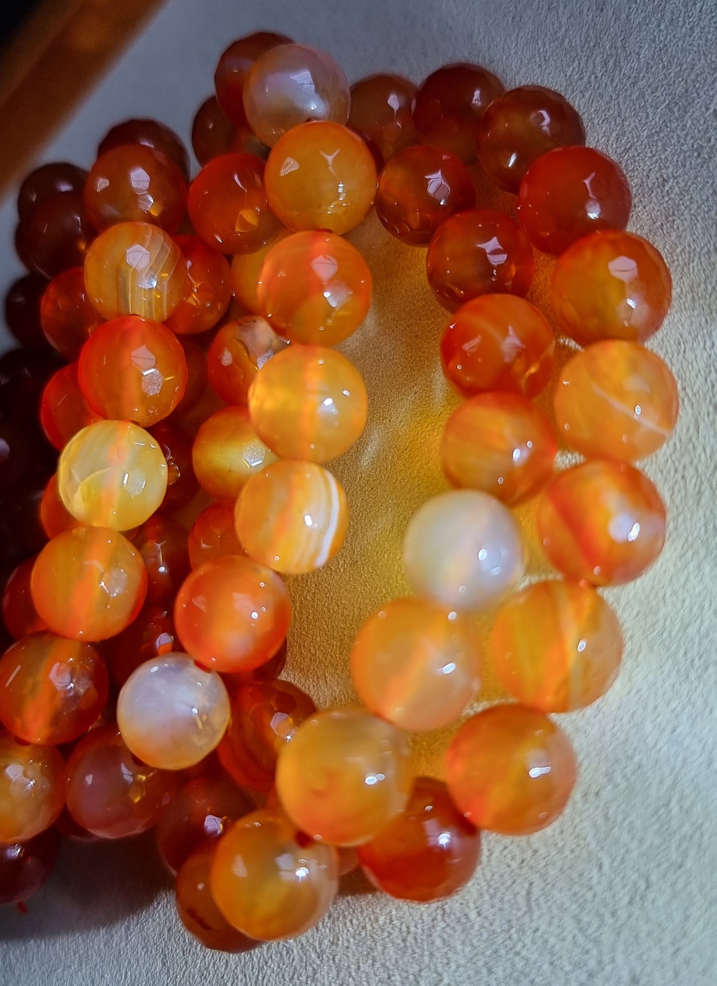 Carnelian Faceted 10mm 红玛瑙 - Bleus Vault.C 