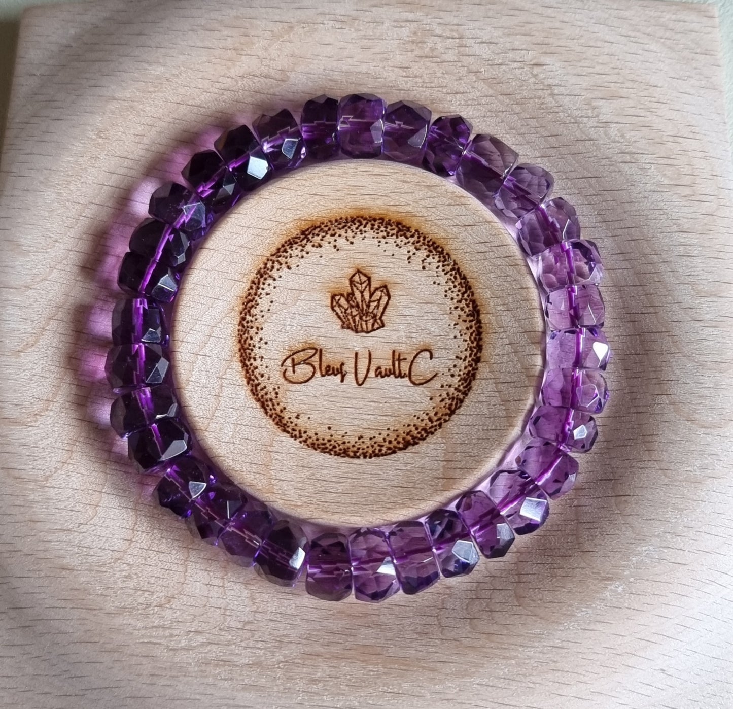 Amethyst Faceted with Certification 10mm (Top Premium Grade) 紫晶 - Bleus Vault.C 