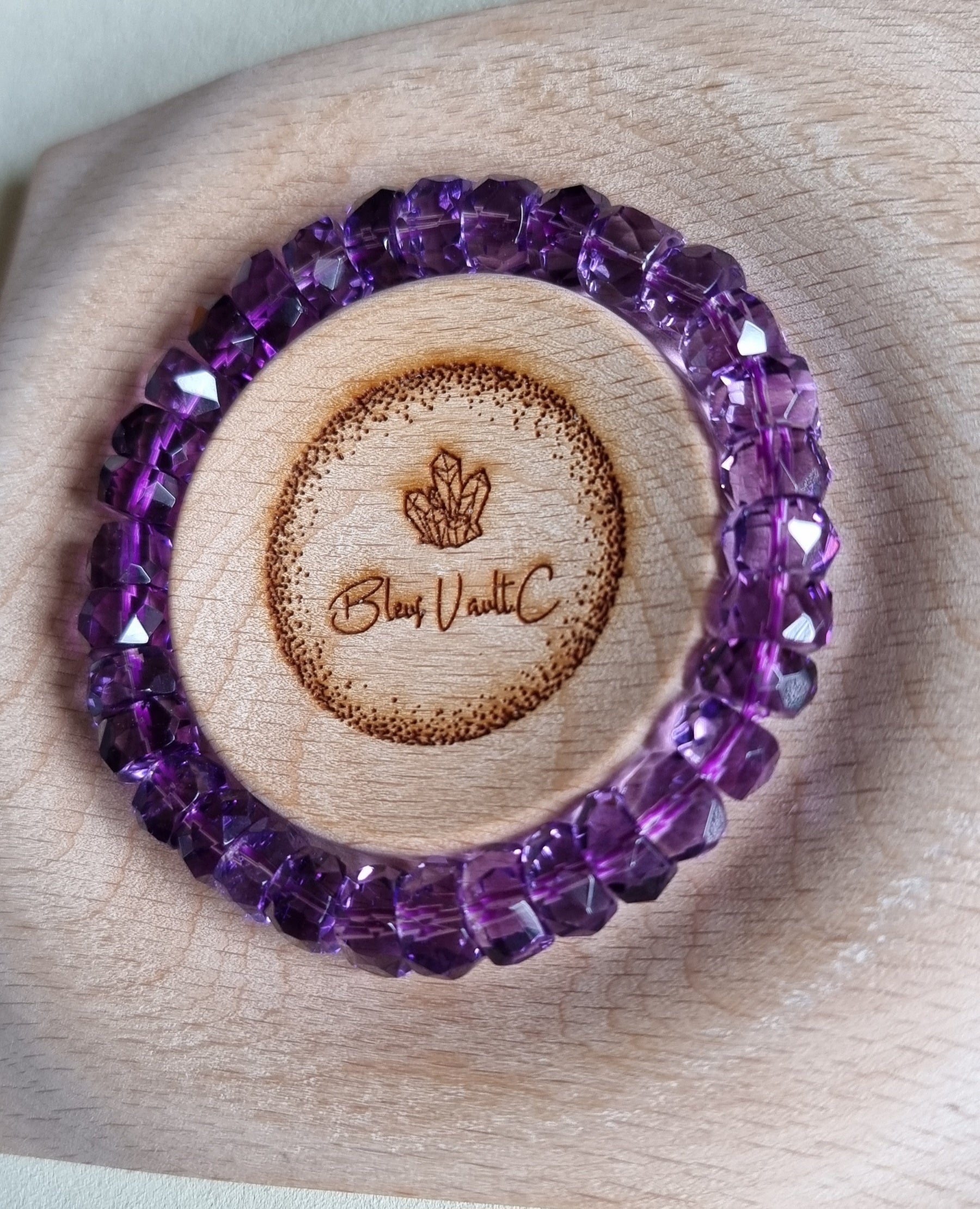 Amethyst Faceted with Certification 10mm (Top Premium Grade) 紫晶 - Bleus Vault.C 