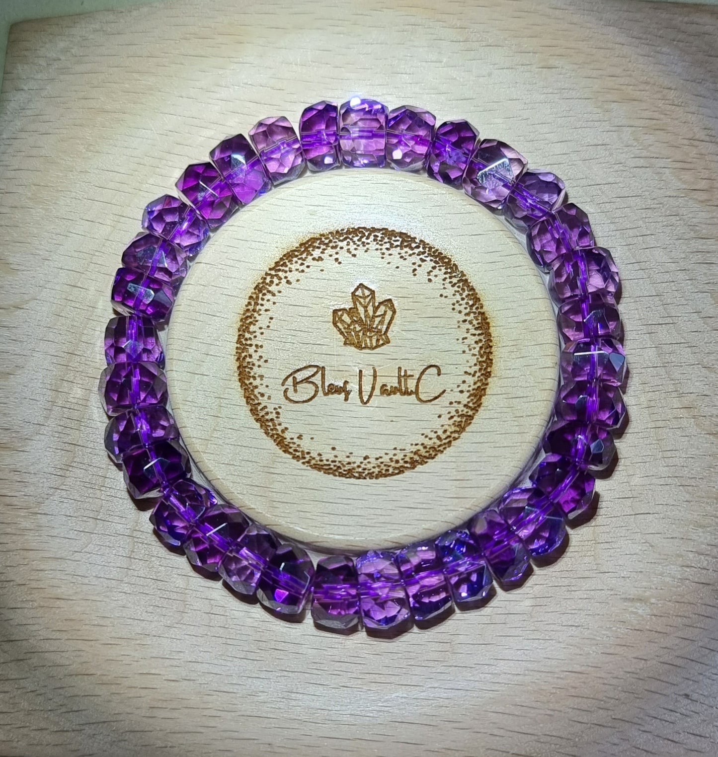 Amethyst Faceted with Certification 10mm (Top Premium Grade) 紫晶 - Bleus Vault.C 