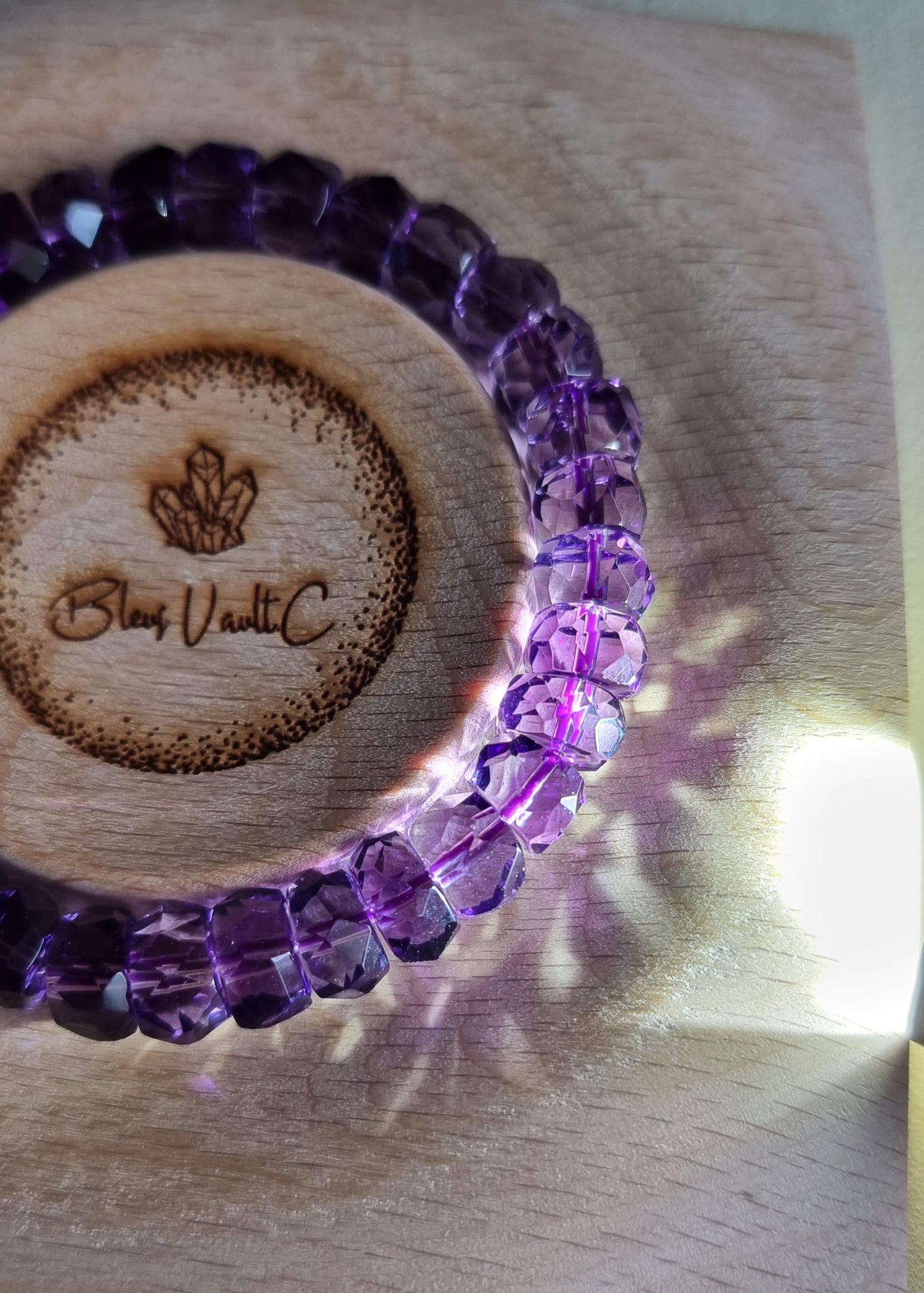 Amethyst Faceted with Certification 10mm (Top Premium Grade) 紫晶 - Bleus Vault.C 