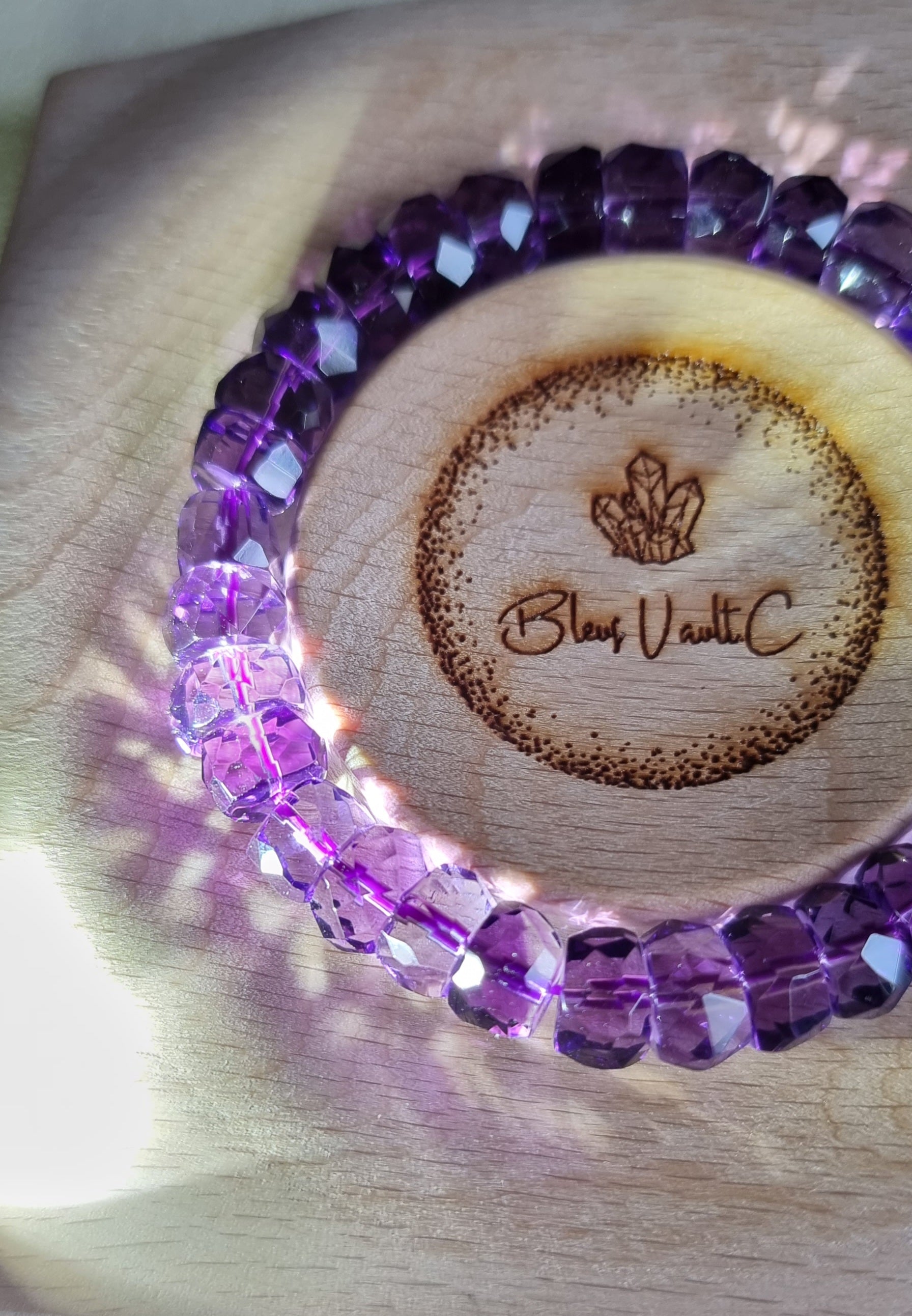 Amethyst Faceted with Certification 10mm (Top Premium Grade) 紫晶 - Bleus Vault.C 