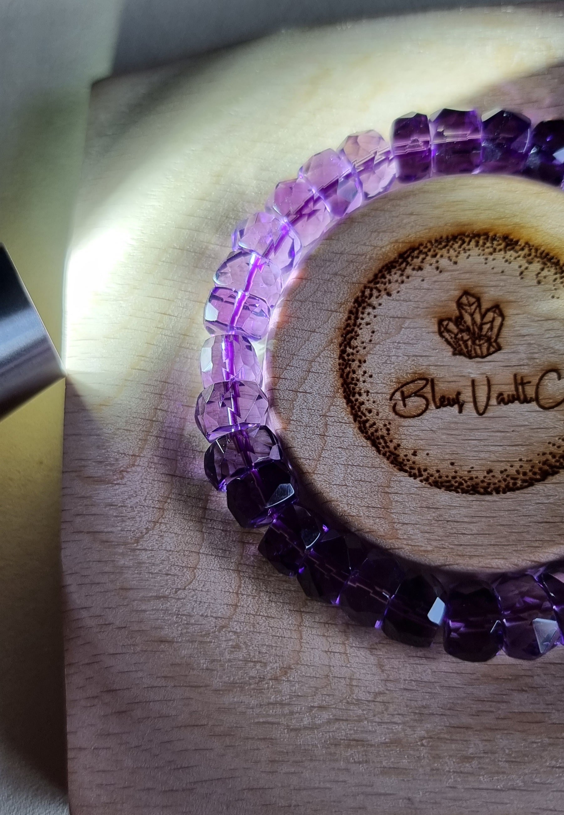 Amethyst Faceted with Certification 10mm (Top Premium Grade) 紫晶 - Bleus Vault.C 