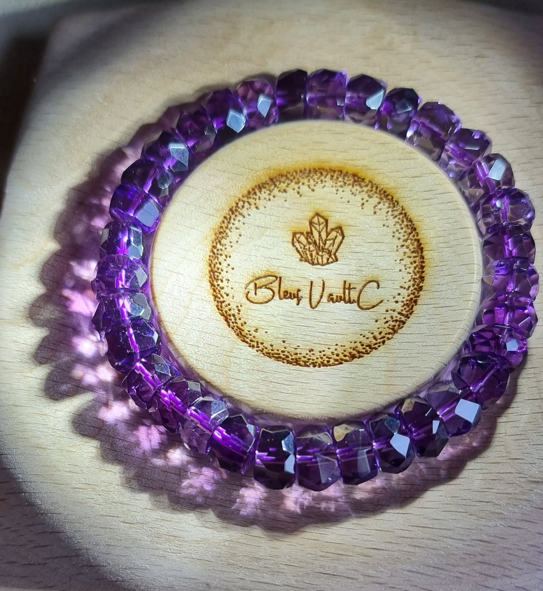 Amethyst Faceted with Certification 10mm (Top Premium Grade) 紫晶 - Bleus Vault.C 