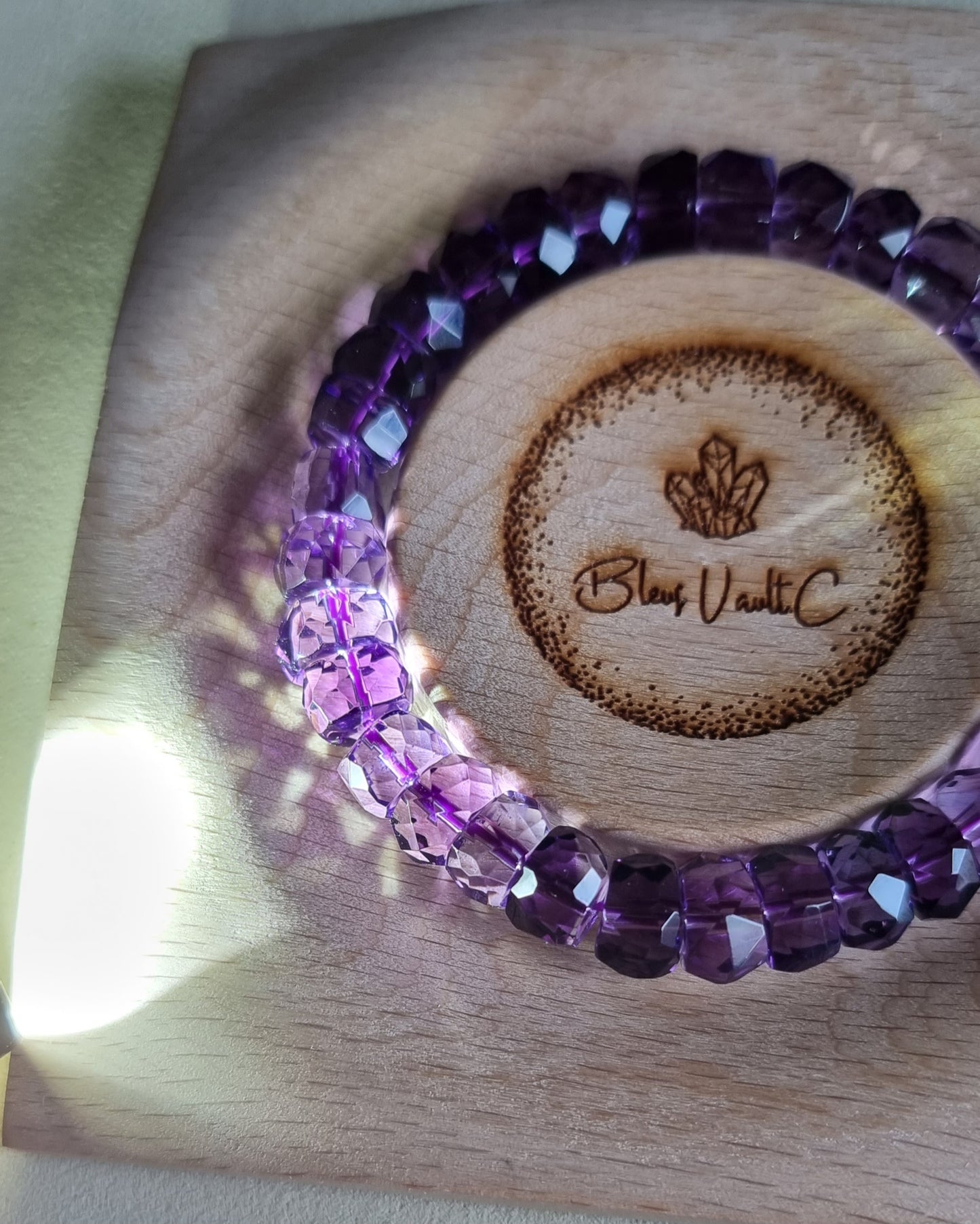 Amethyst Faceted with Certification 10mm (Top Premium Grade) 紫晶 - Bleus Vault.C 