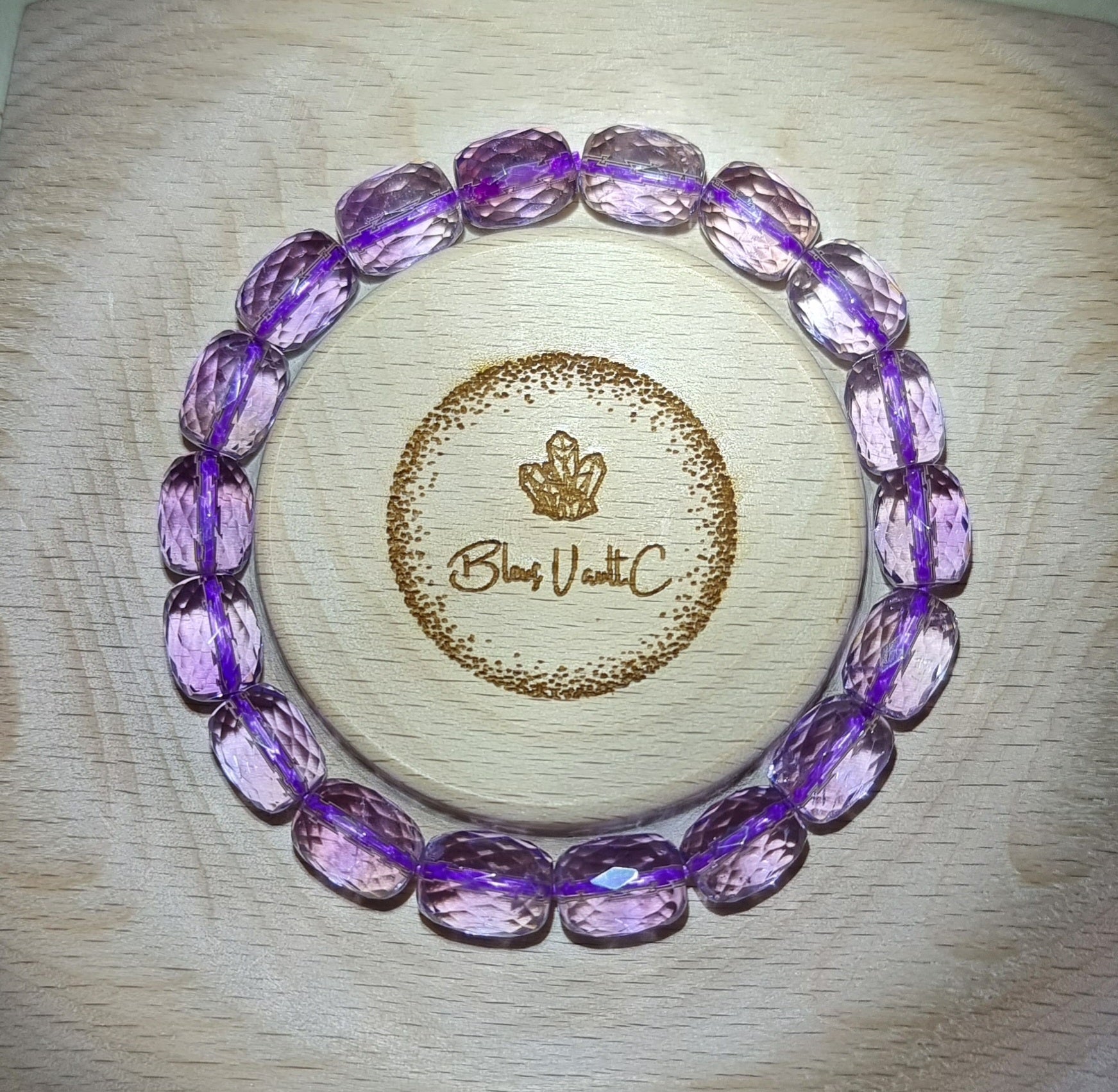 Amethyst Faceted Barrel with Certification 8mm (Premium Grade) 紫晶 - Bleus Vault.C 