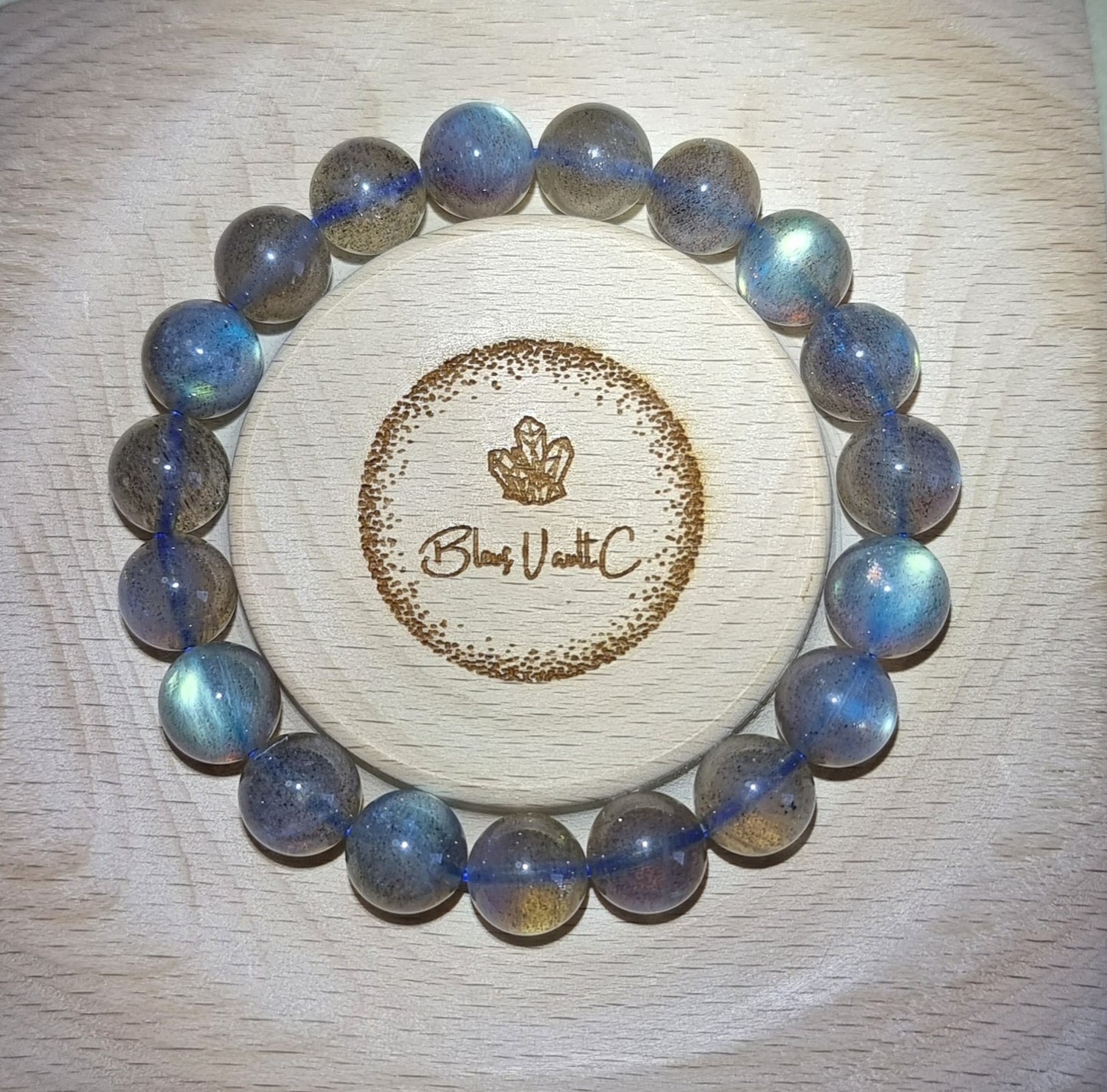 Labradorite Moonstone 10mm Blue Sheen (Premium Grade) 拉长石 - Bleus Vault.C 