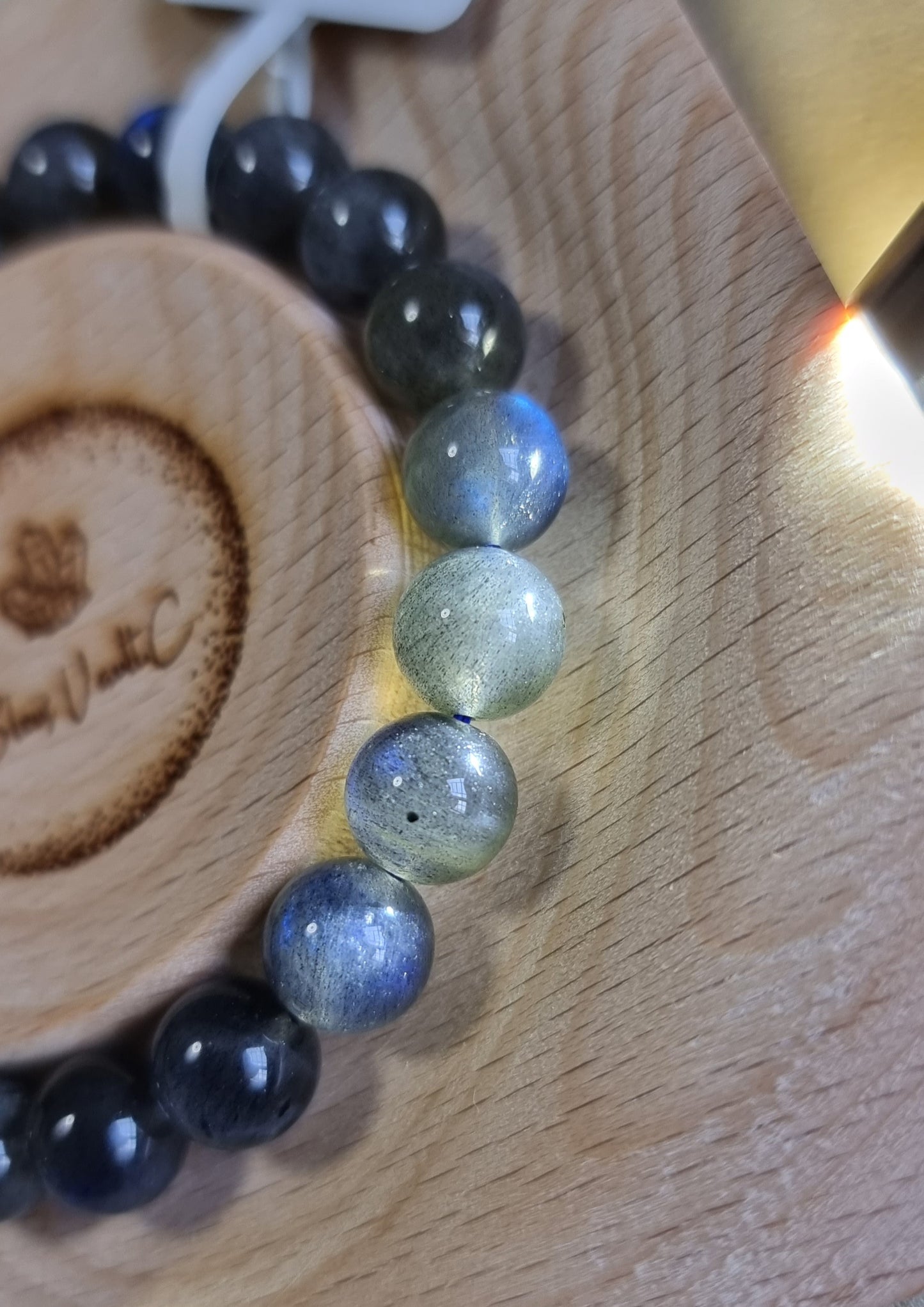 Labradorite Moonstone 7.5, 8 - 9mm Blue Sheen (Top Premium Grade) 拉长石 - Bleus Vault.C 