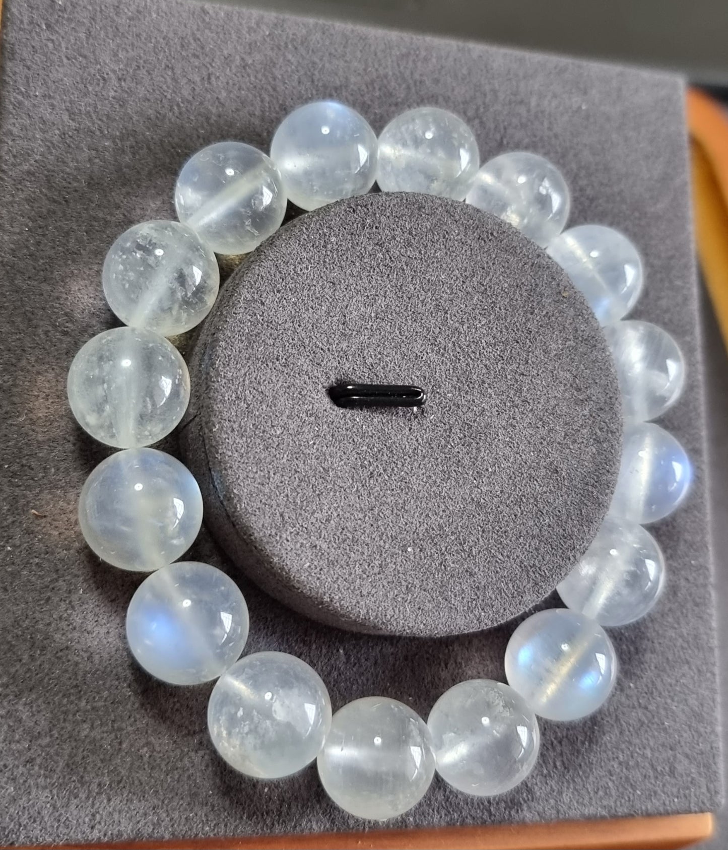 Grey Moonstone Sri Lanka with Certification 13mm (Premium Grade) 灰月光石 - Bleus Vault.C 