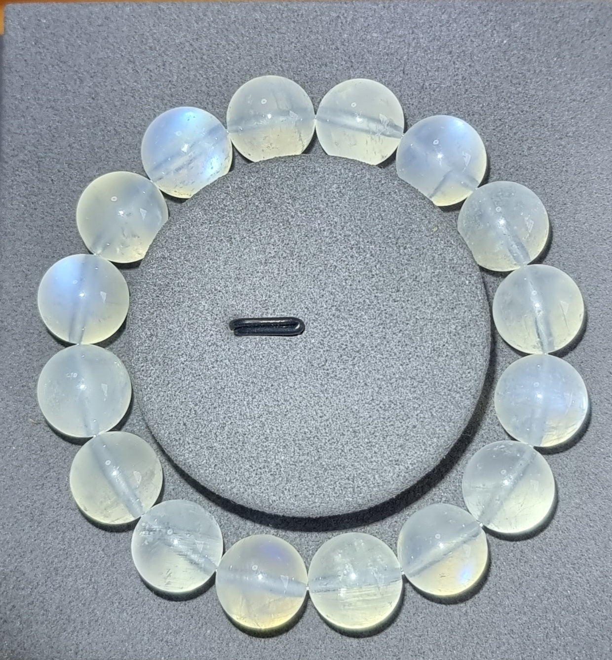 Grey Moonstone Sri Lanka with Certification 13mm (Premium Grade) 灰月光石 - Bleus Vault.C 