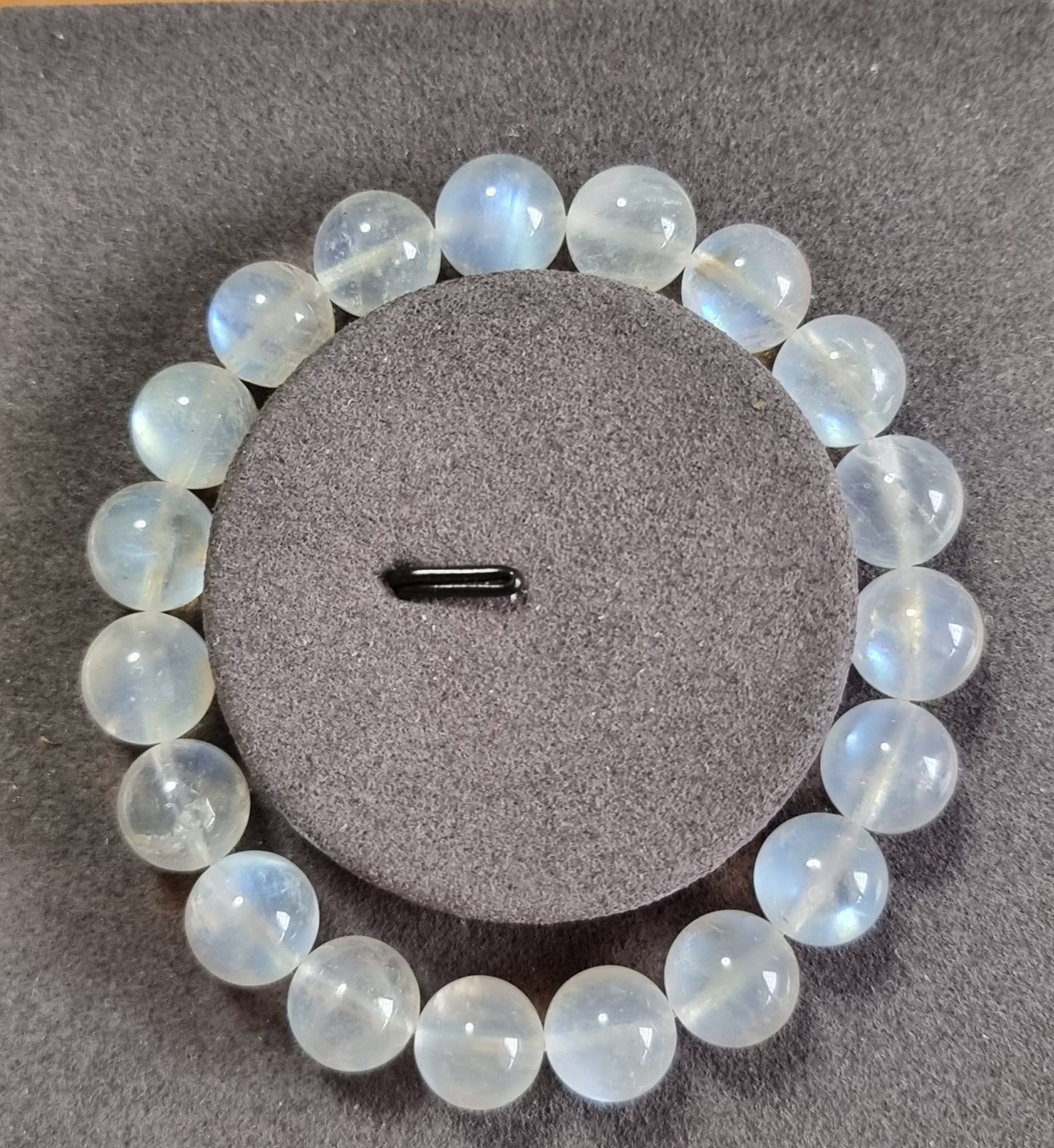 Grey Moonstone Sri Lanka with Certification 11mm (Premium Grade) 灰月光石 - Bleus Vault.C 